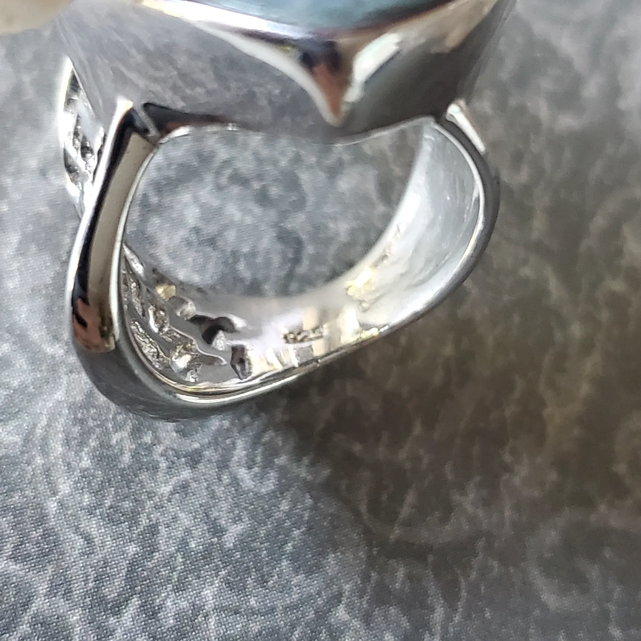 Aquamarine Sterling Silver Ring Size 7.0 (photo 10 of 10)