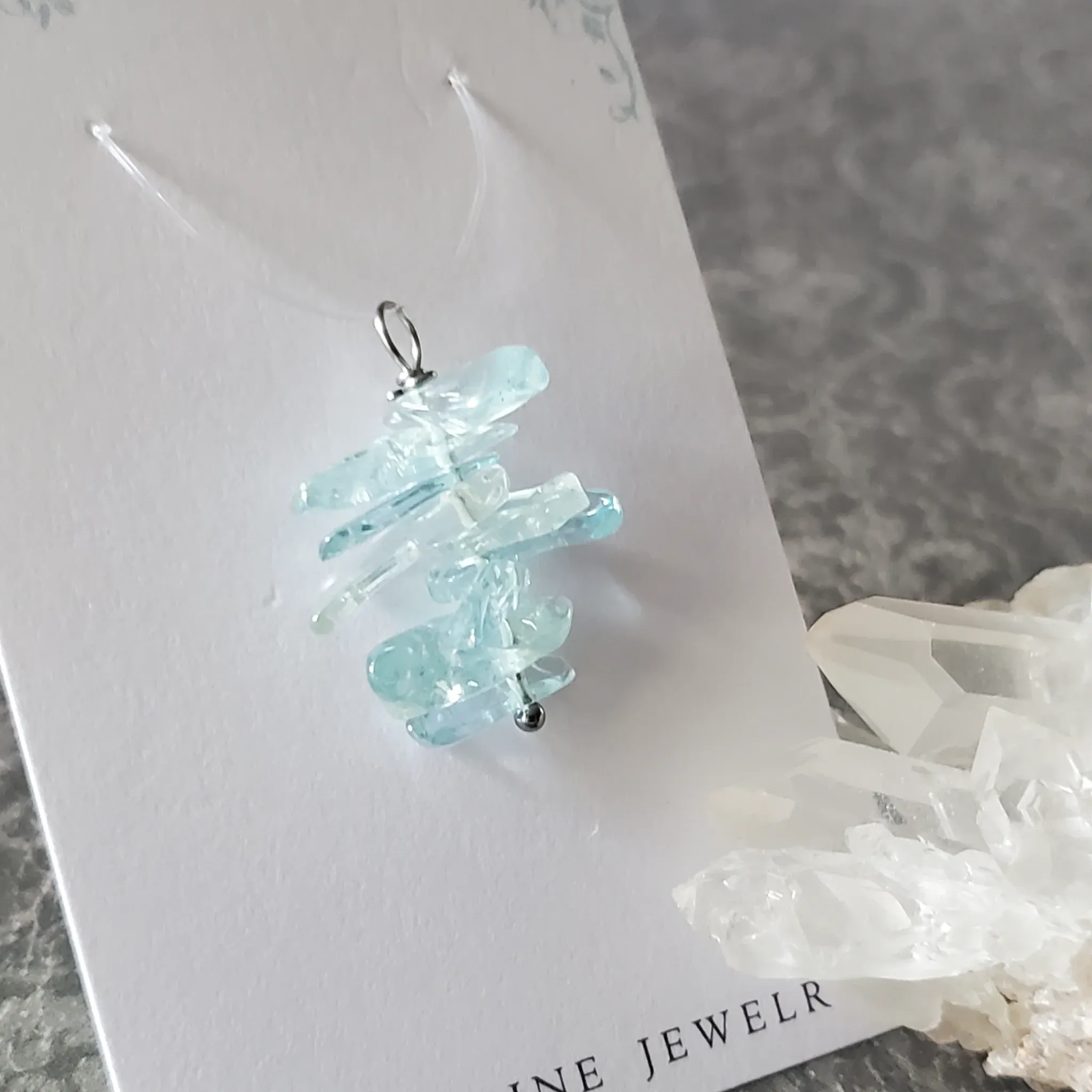 27mm x 20mm x 11.5mm Aquamarine Pendant (photo 8 of 9)