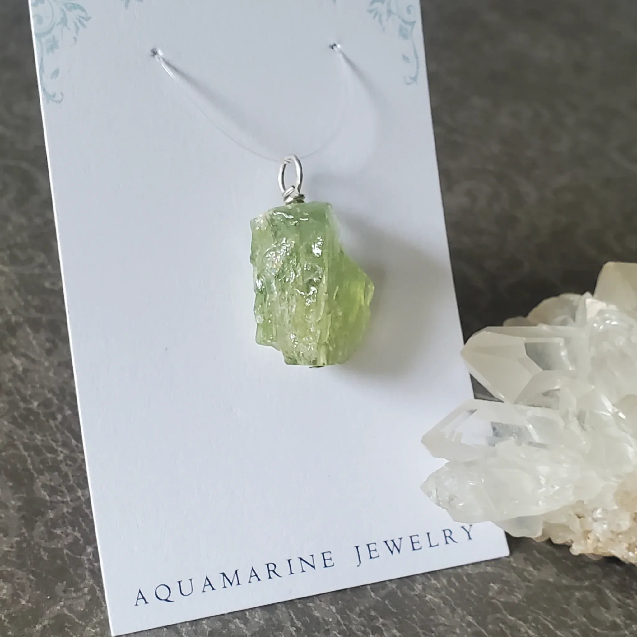 26mm x 15mm x 11mm Aquamarine Pendant (photo 5 of 9)