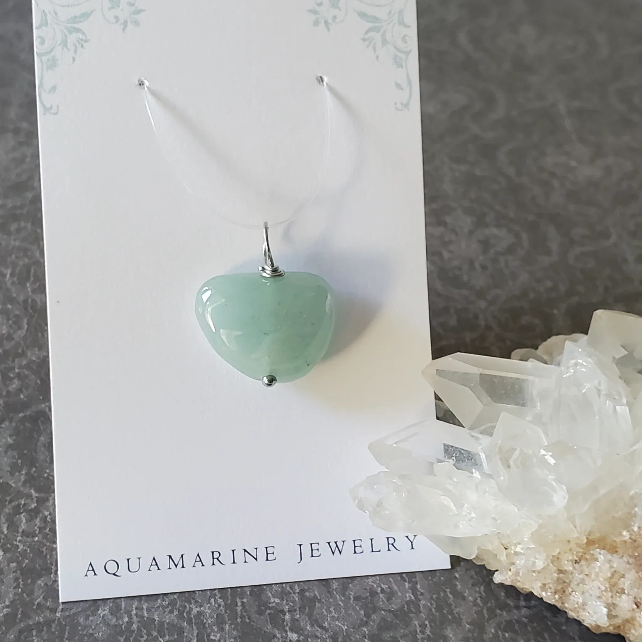 21mm x 19mm x 8mm Aquamarine Pendant (photo 9 of 9)