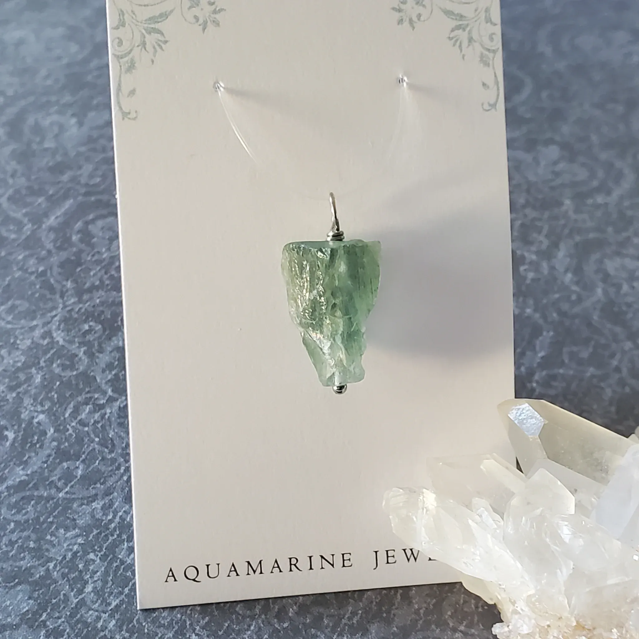 25mm x 13mm x 9mm Aquamarine Pendant (photo 3 of 10)