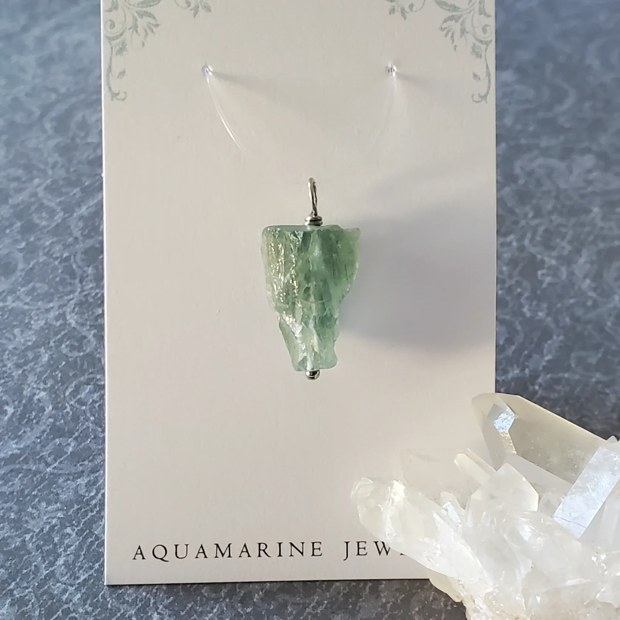 25mm x 13mm x 9mm Aquamarine Pendant (photo 4 of 10)