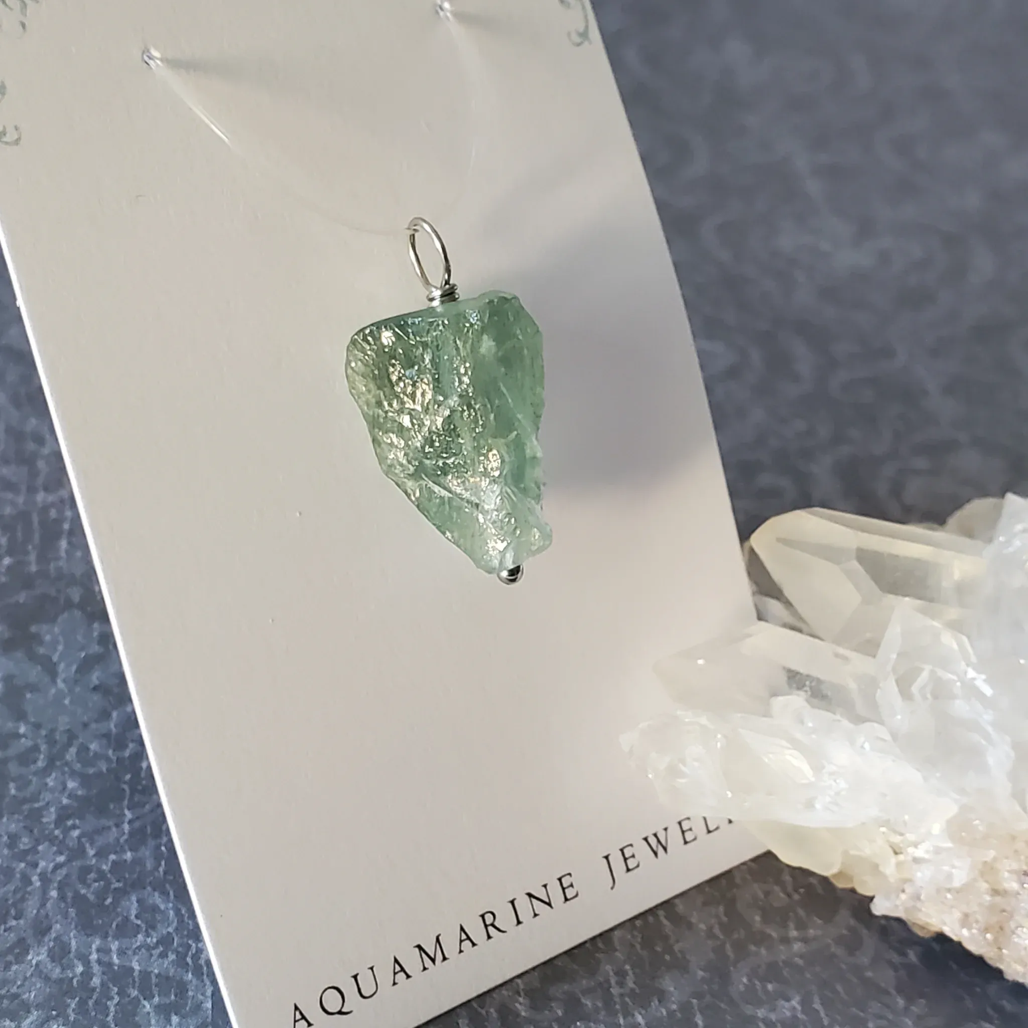 25mm x 13mm x 9mm Aquamarine Pendant (photo 8 of 10)