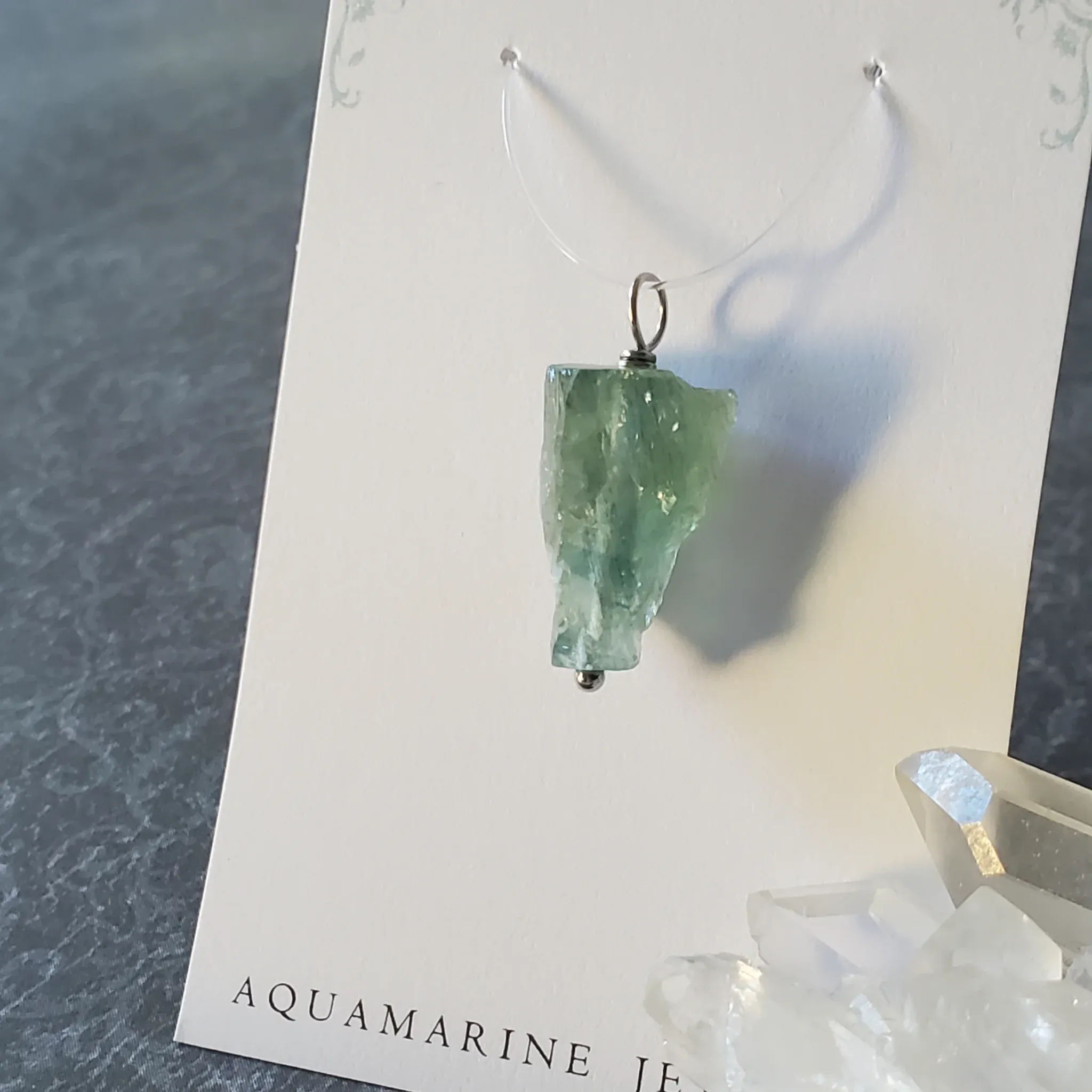 25mm x 13mm x 9mm Aquamarine Pendant (photo 6 of 10)