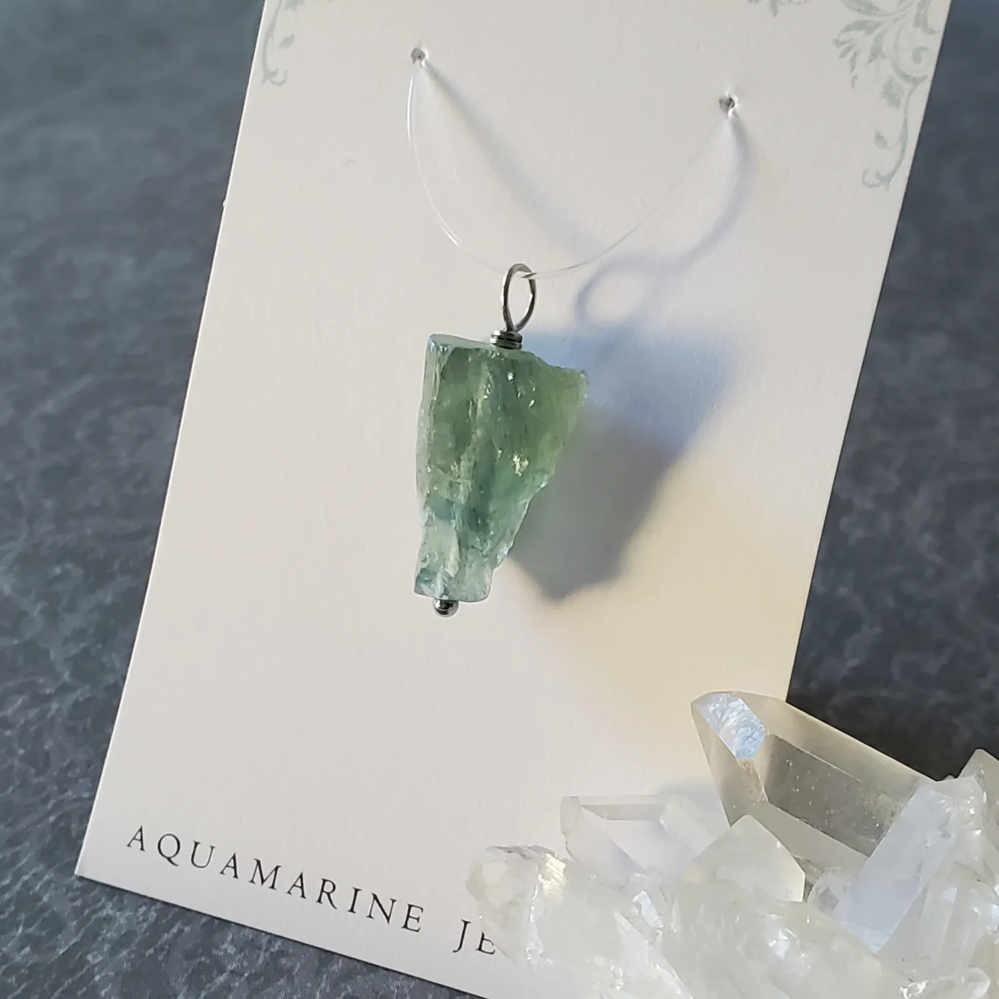 25mm x 13mm x 9mm Aquamarine Pendant (photo 9 of 10)