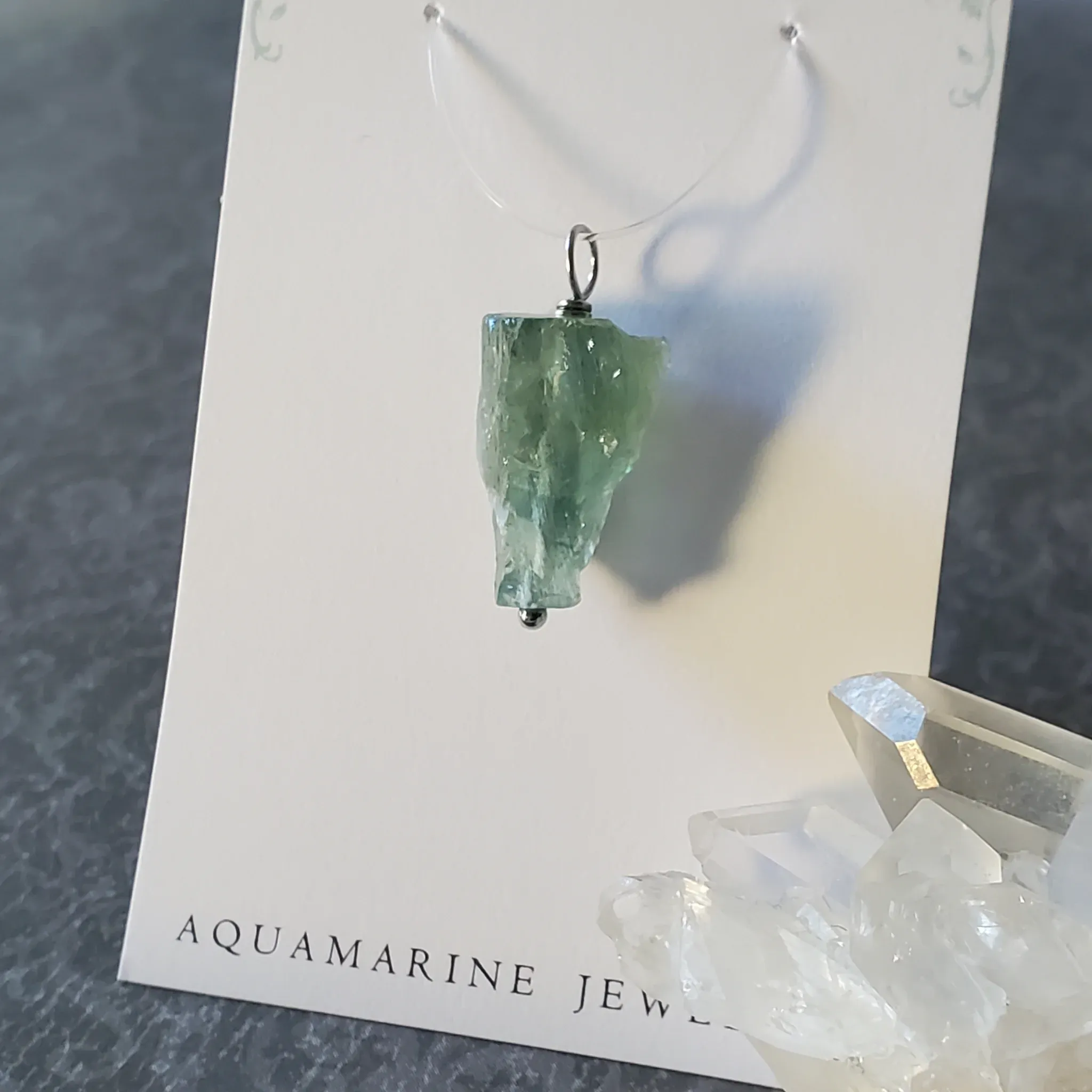 25mm x 13mm x 9mm Aquamarine Pendant (photo 10 of 10)