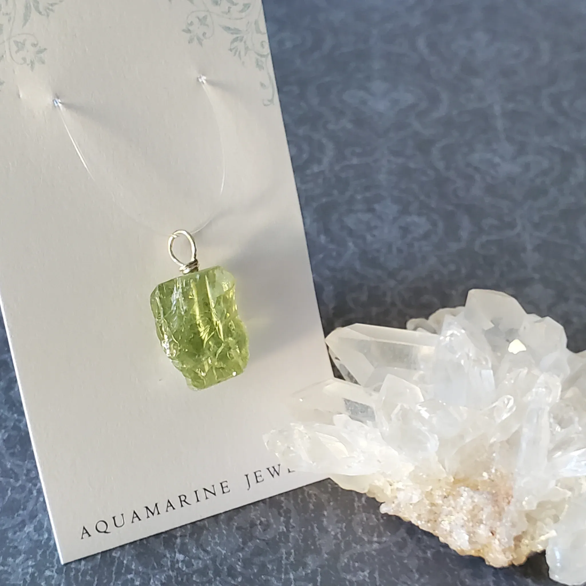 25mm x 15mm x 10mm Aquamarine Pendant (photo 2 of 10)