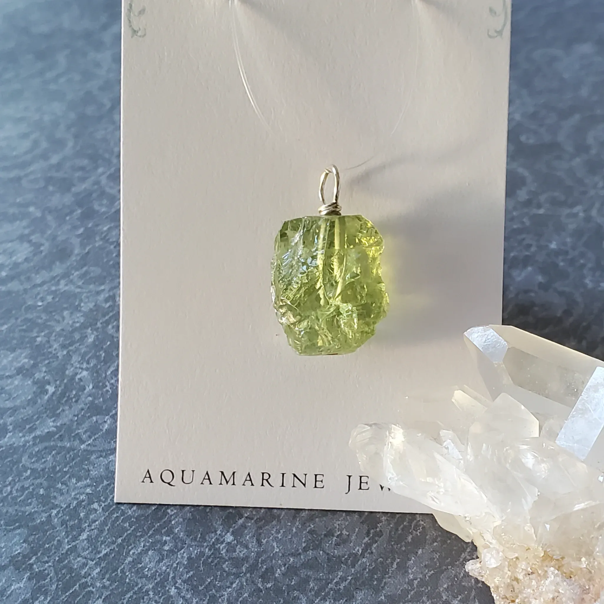 25mm x 15mm x 10mm Aquamarine Pendant (photo 6 of 10)