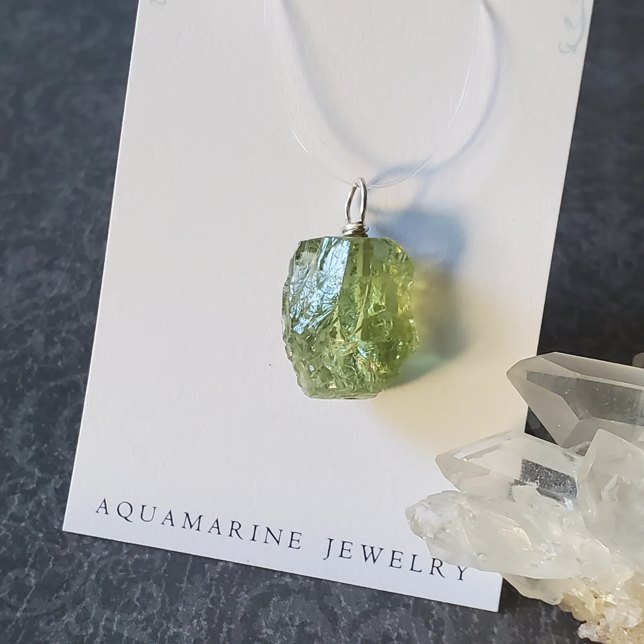 25mm x 15mm x 10mm Aquamarine Pendant (photo 9 of 10)