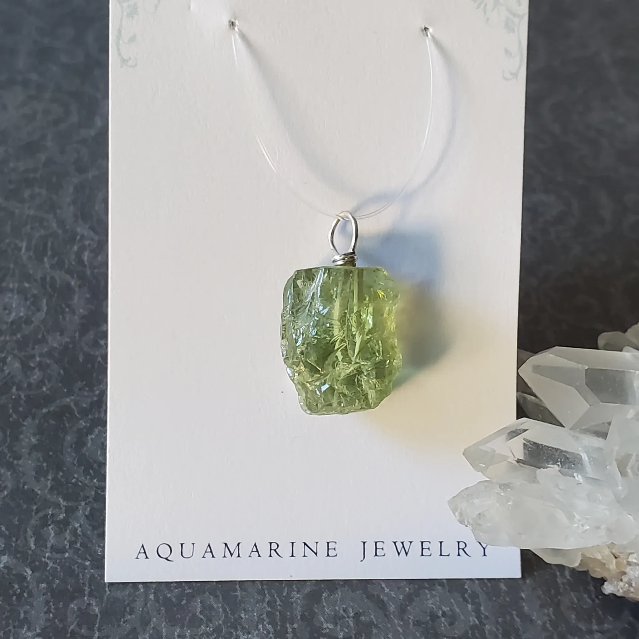 25mm x 15mm x 10mm Aquamarine Pendant (photo 10 of 10)
