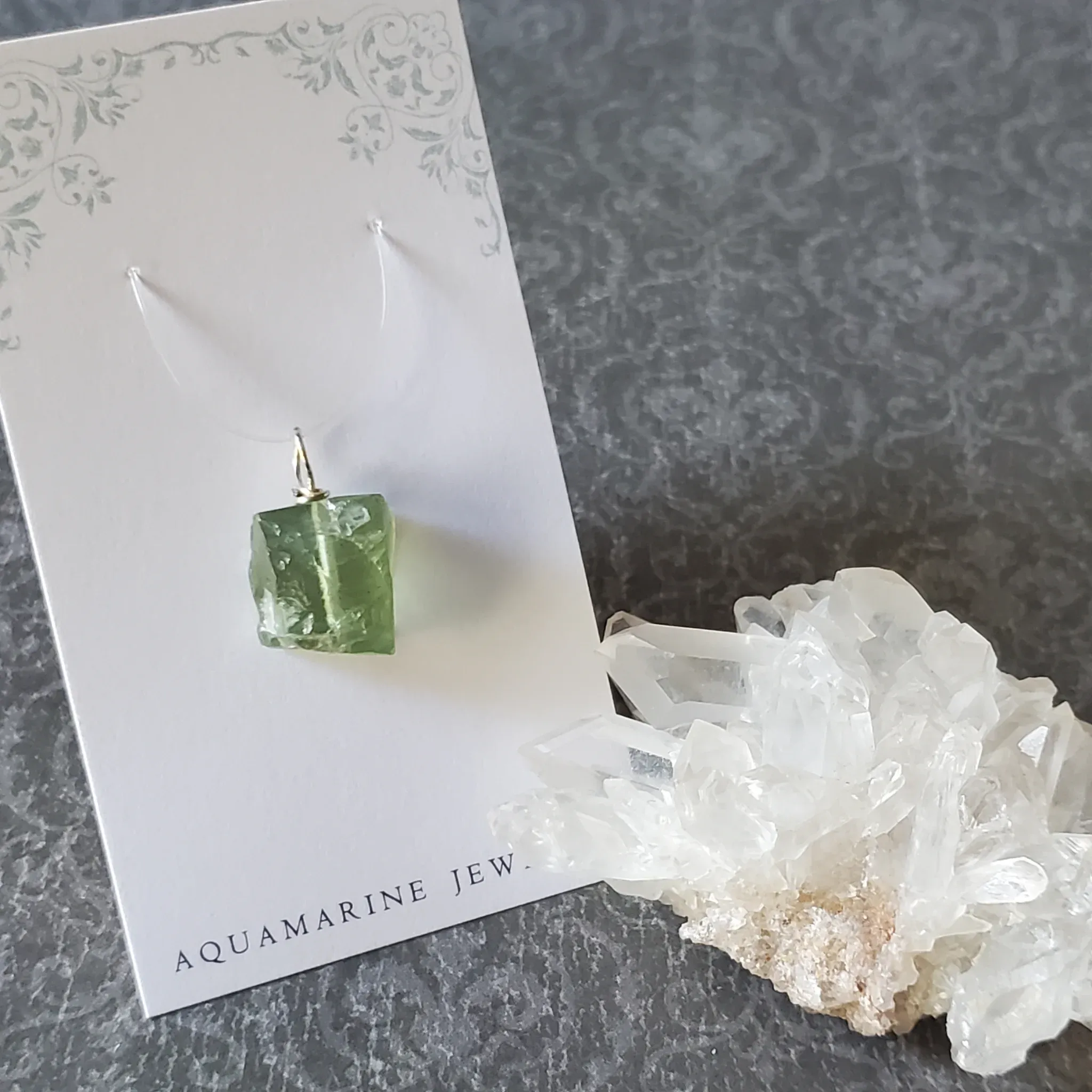21mm x 14mm x 9.5mm Aquamarine Pendant (photo 2 of 10)