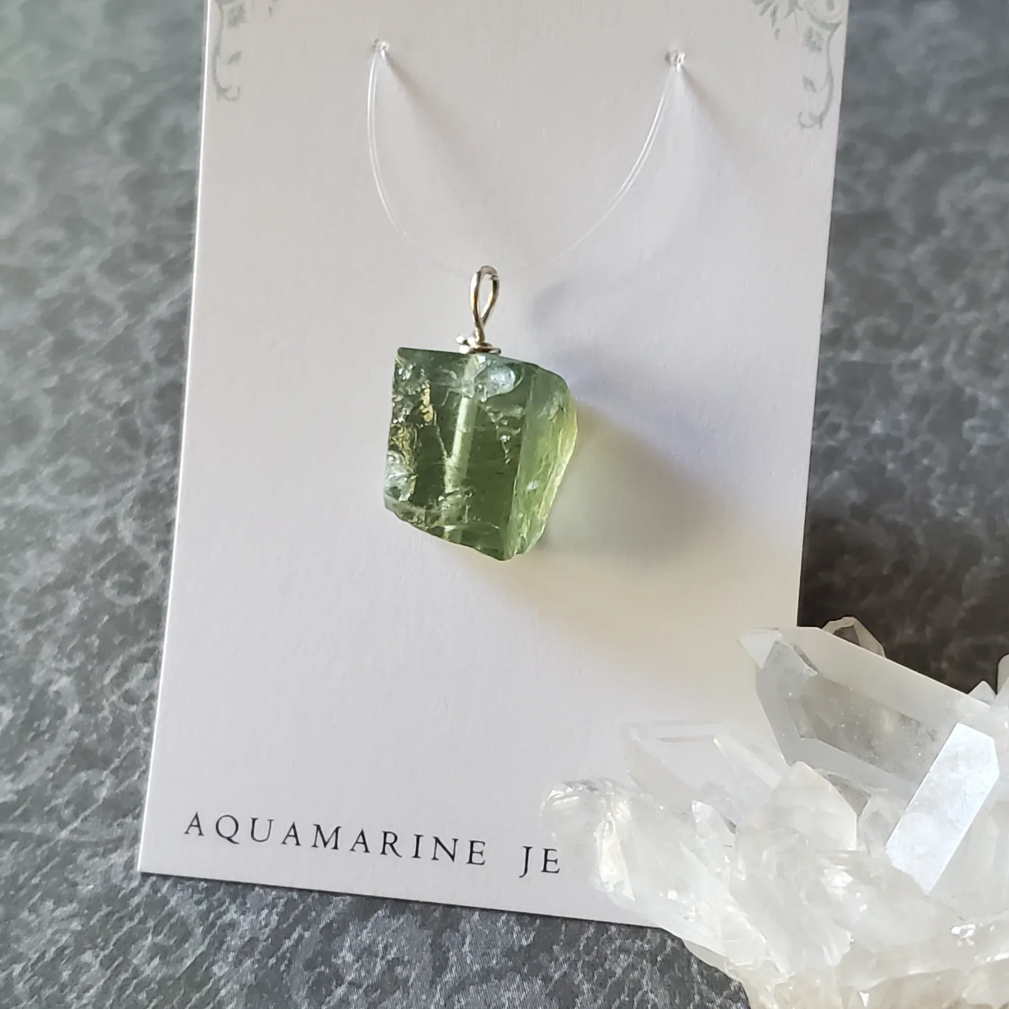 21mm x 14mm x 9.5mm Aquamarine Pendant (photo 5 of 10)