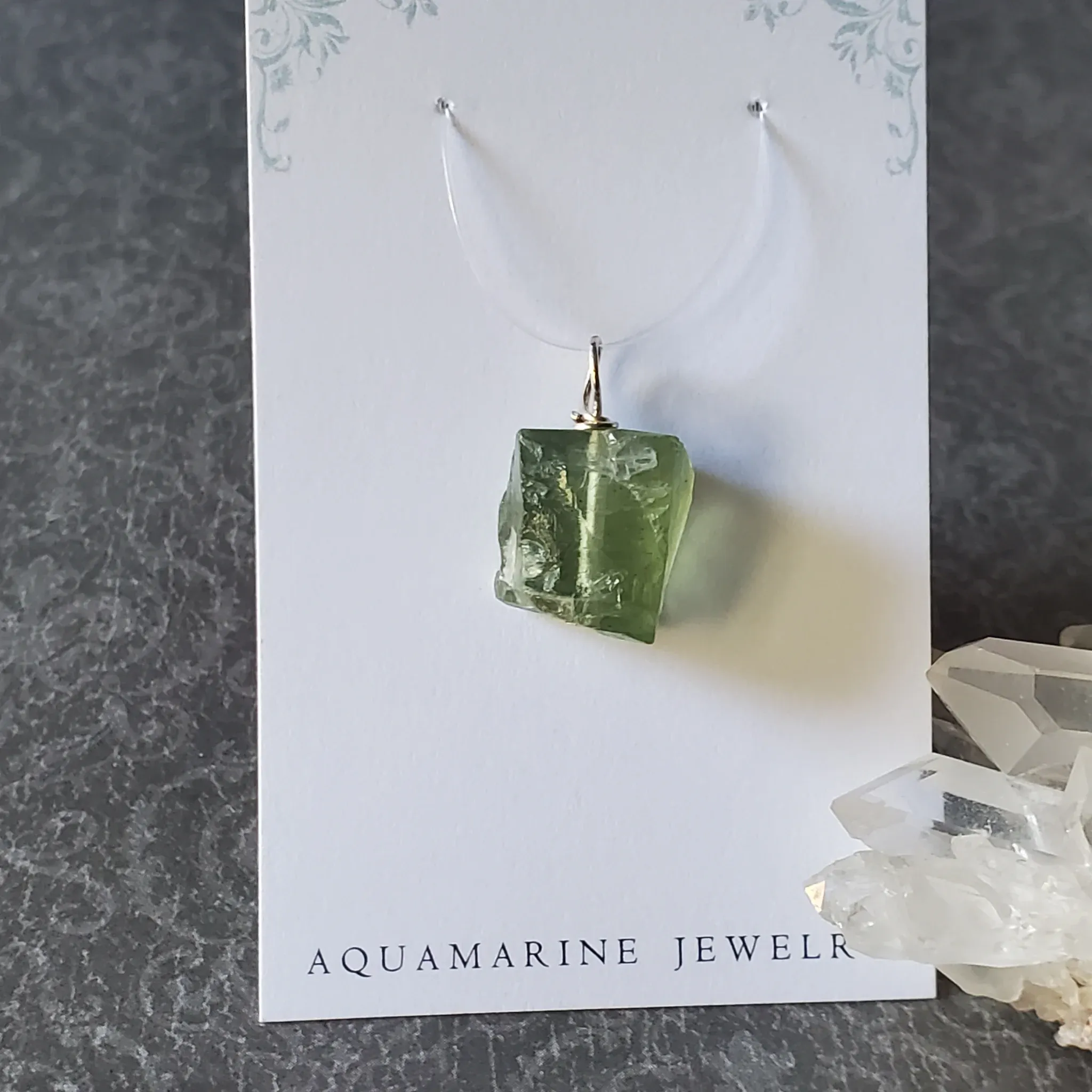 21mm x 14mm x 9.5mm Aquamarine Pendant (photo 10 of 10)