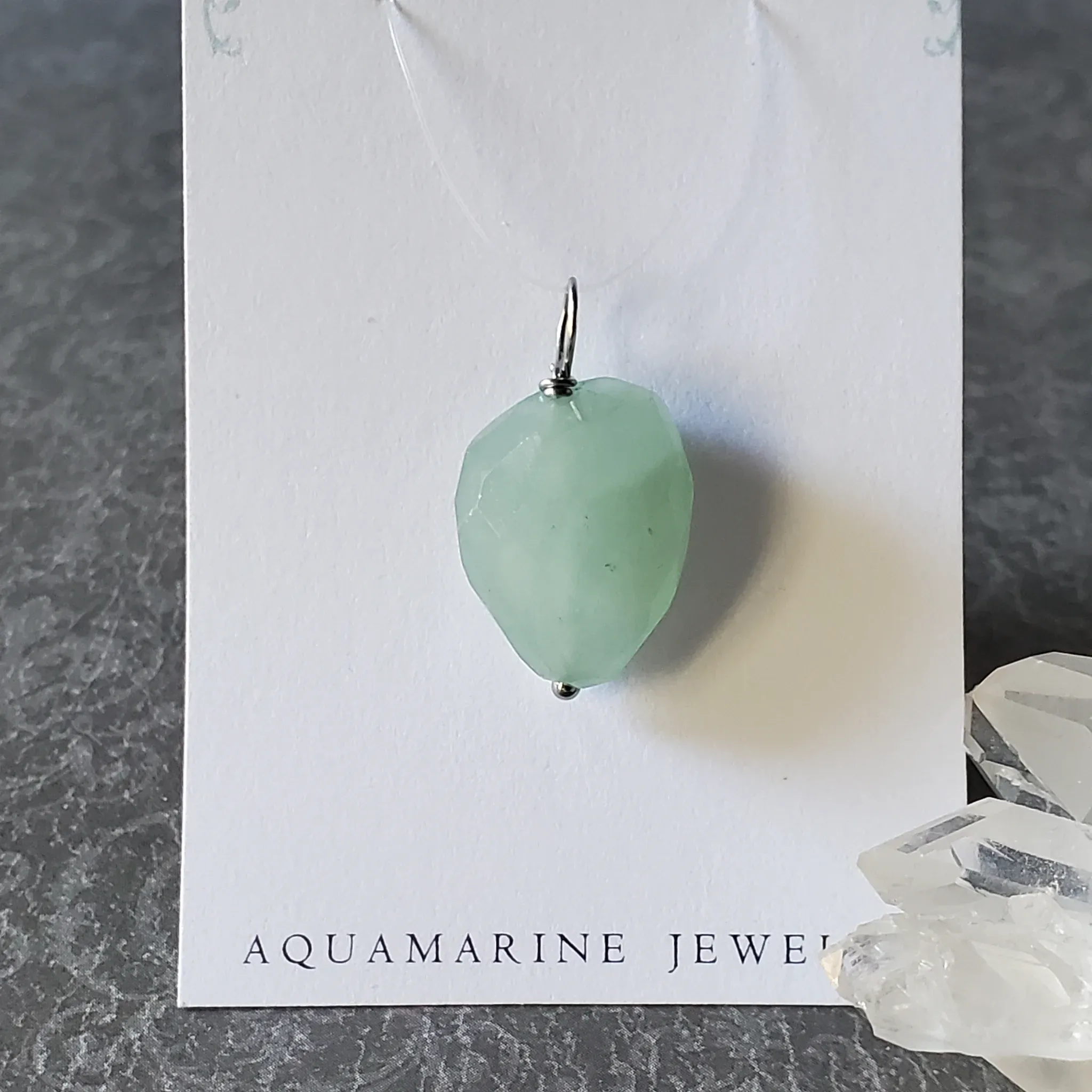 27mm x 15mm x 9mm Aquamarine Pendant (photo 10 of 10)