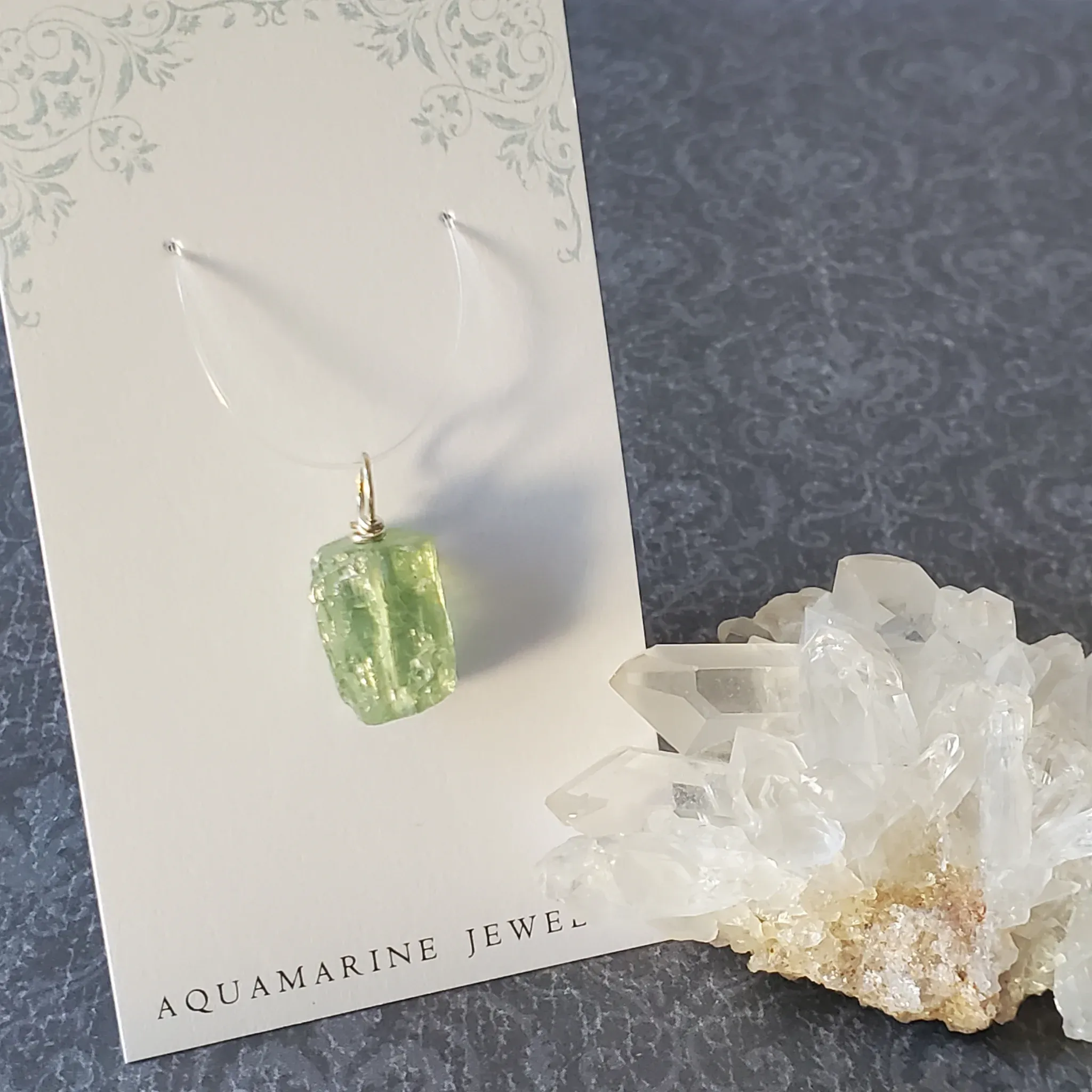 23mm x 11mm x 8mm Aquamarine Pendant (photo 2 of 9)