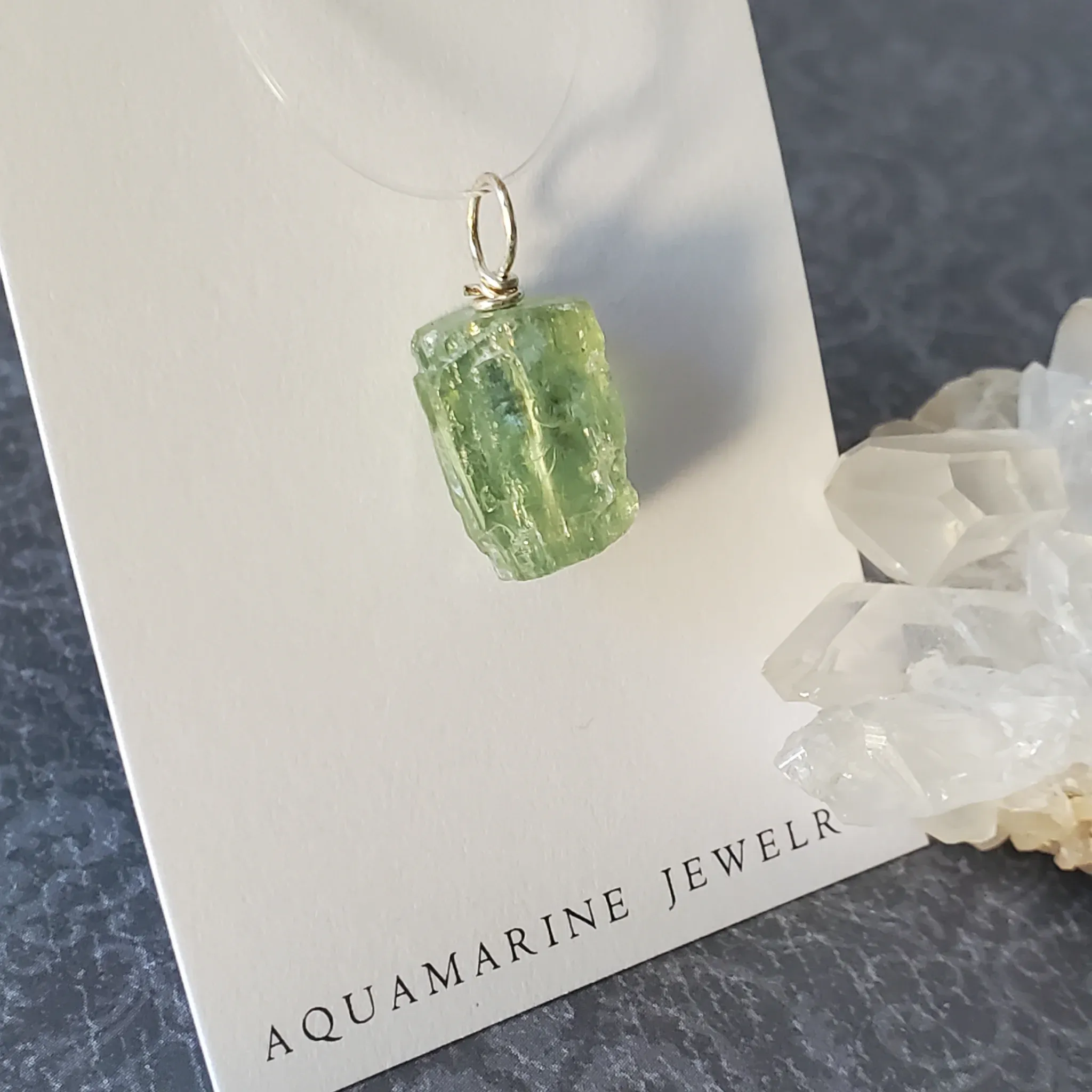 23mm x 11mm x 8mm Aquamarine Pendant (photo 3 of 9)
