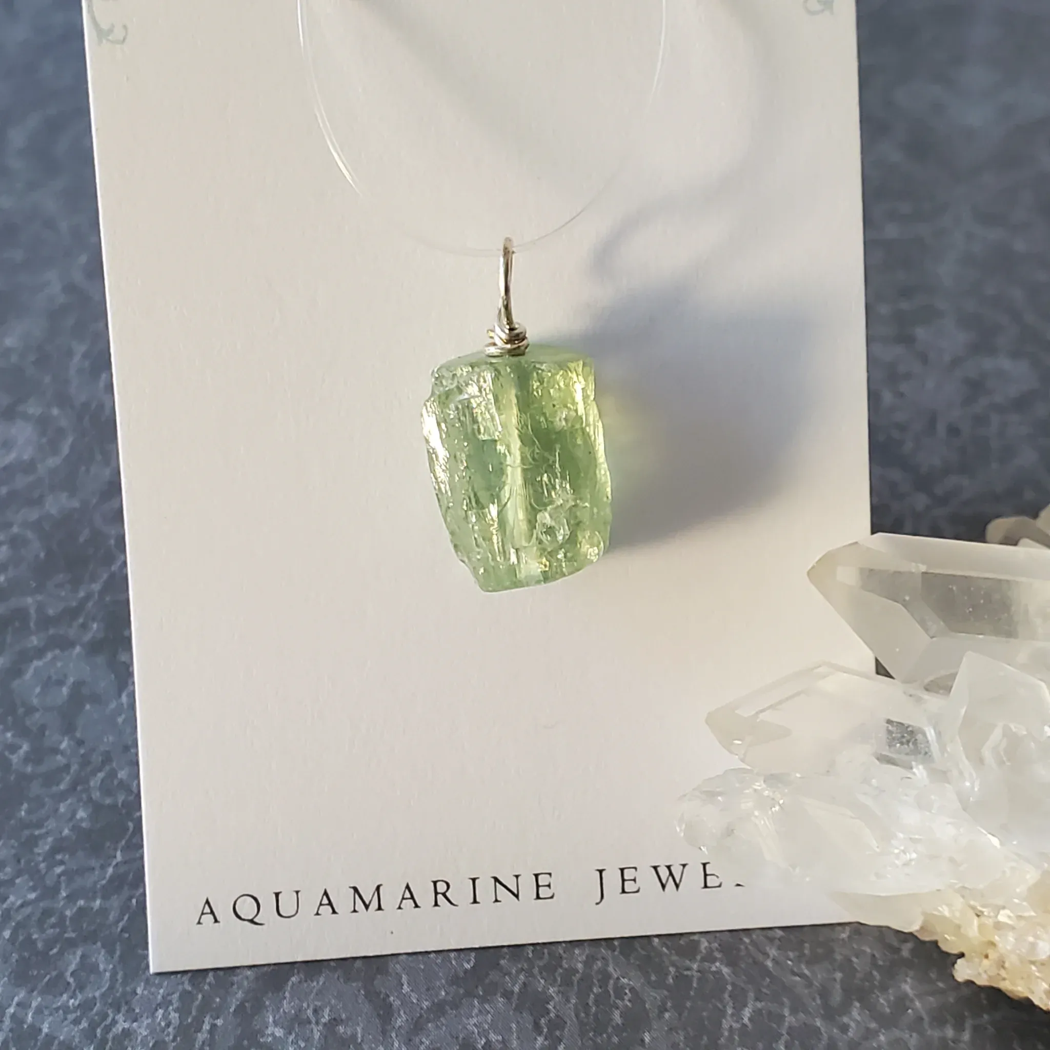 23mm x 11mm x 8mm Aquamarine Pendant (photo 4 of 9)