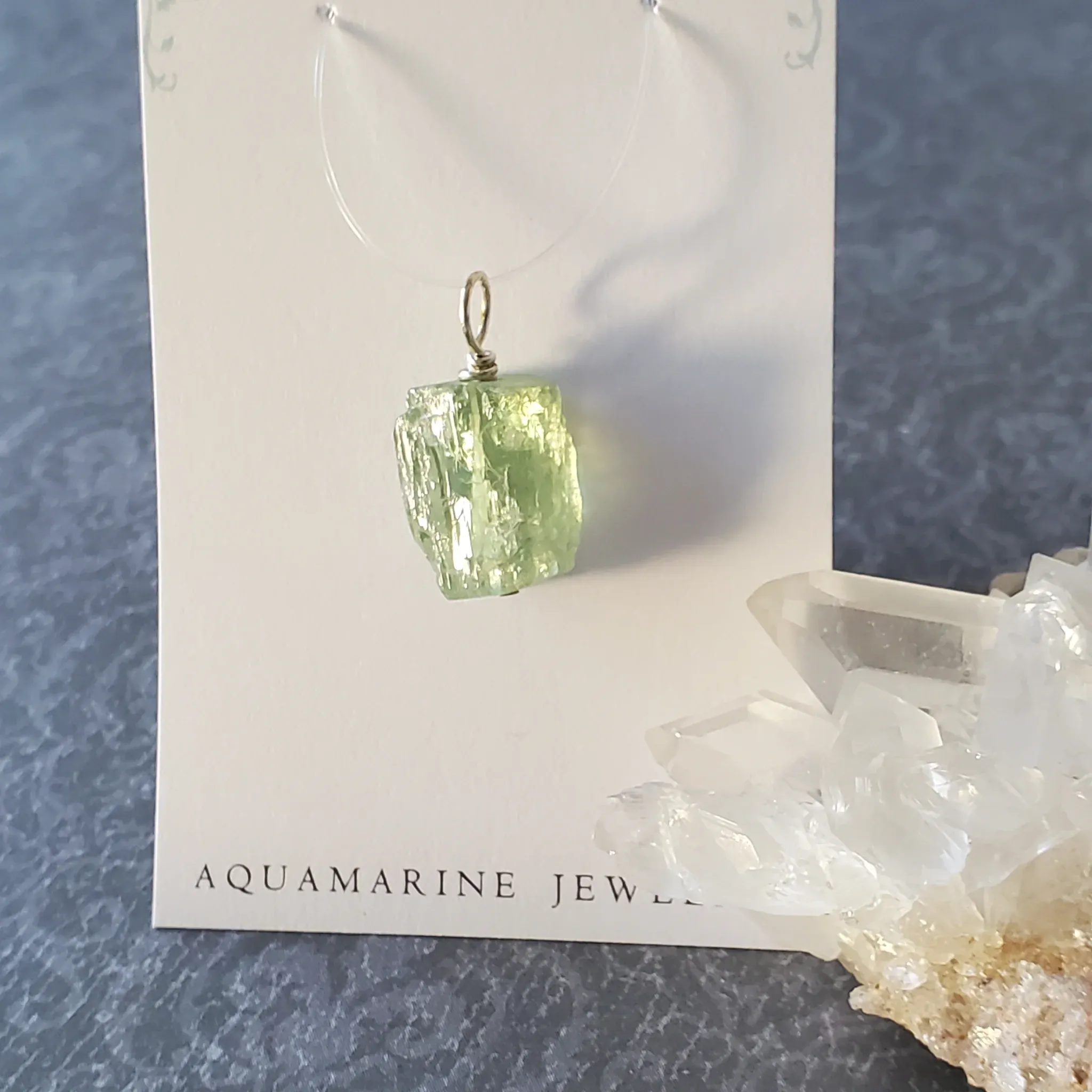 23mm x 11mm x 8mm Aquamarine Pendant (photo 5 of 9)