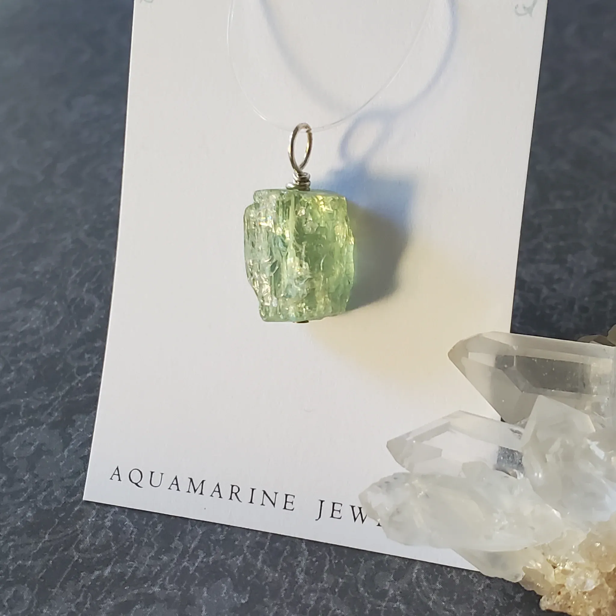23mm x 11mm x 8mm Aquamarine Pendant (photo 7 of 9)