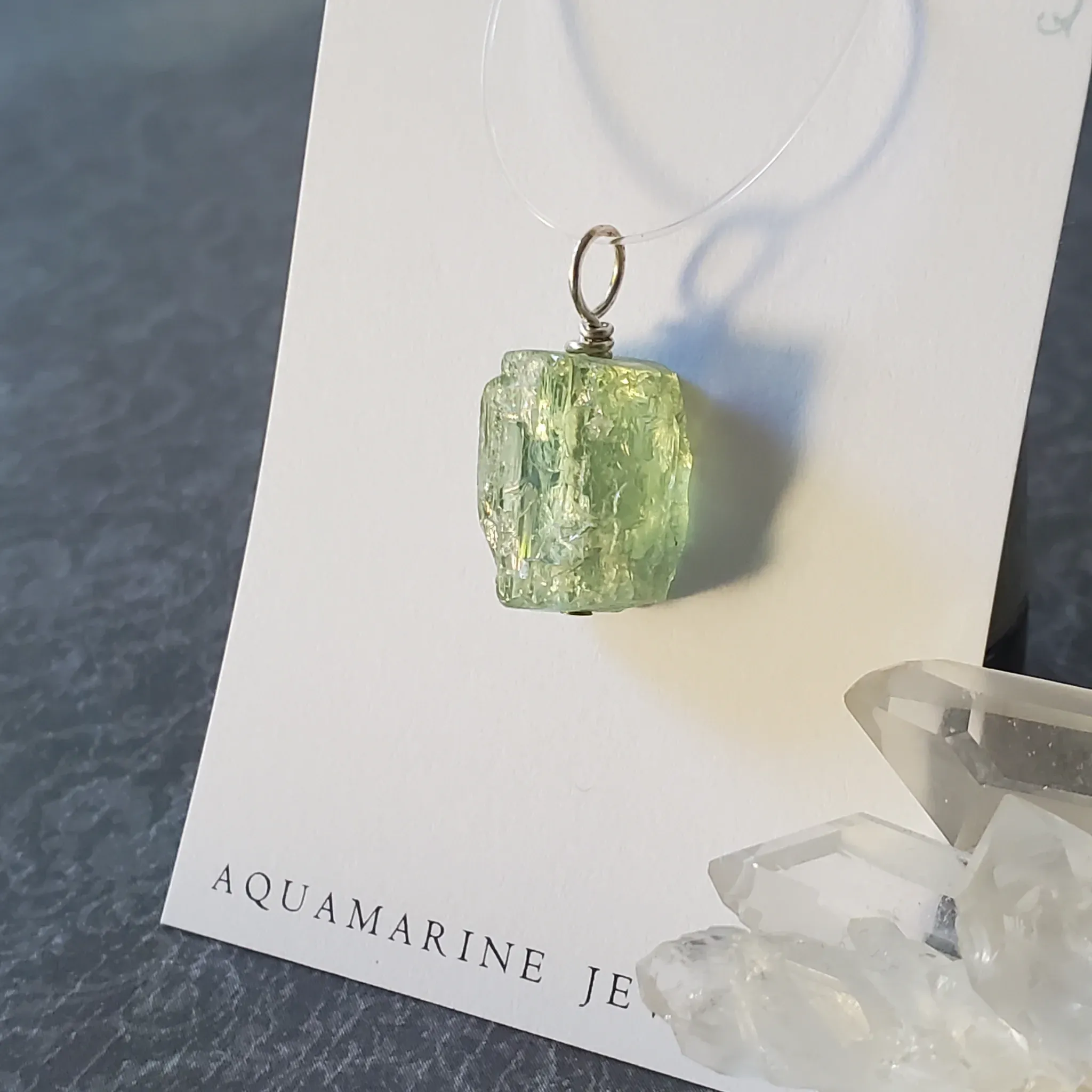 23mm x 11mm x 8mm Aquamarine Pendant (photo 8 of 9)