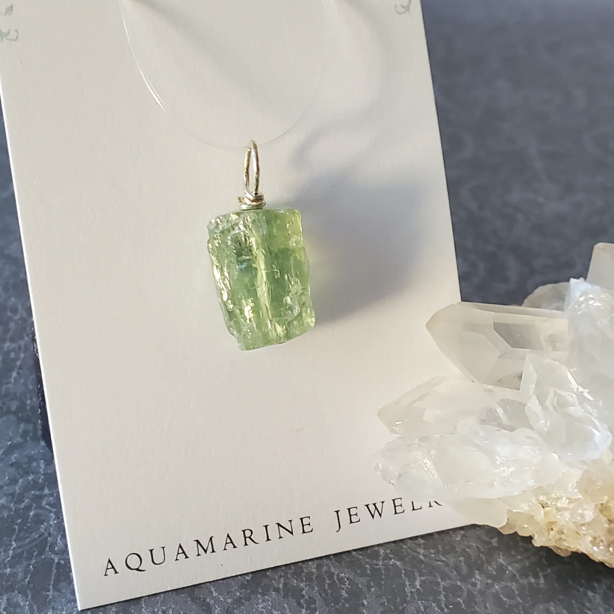 23mm x 11mm x 8mm Aquamarine Pendant (photo 9 of 9)