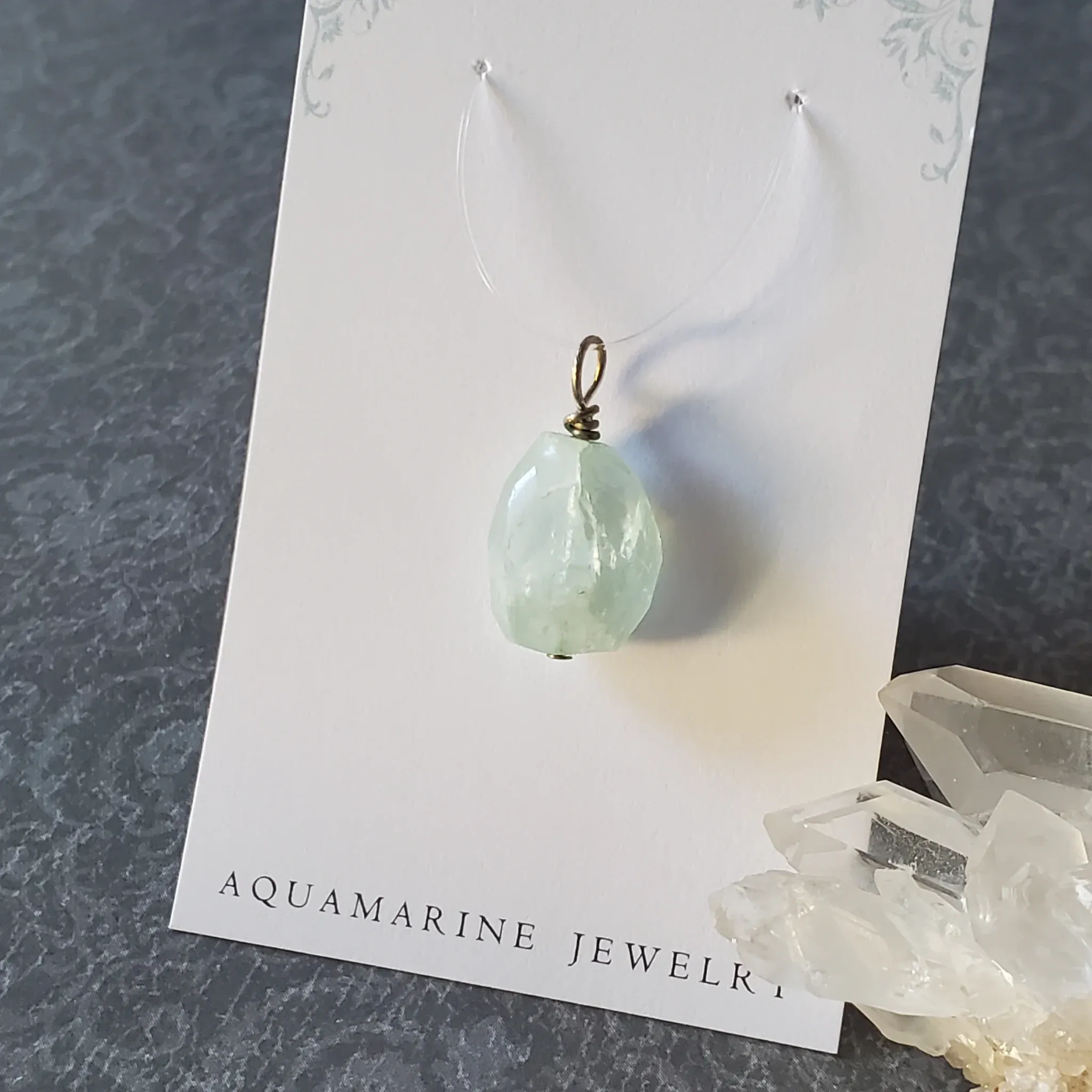 23mm x 13mm x 8mm Aquamarine Pendant (photo 11 of 11)