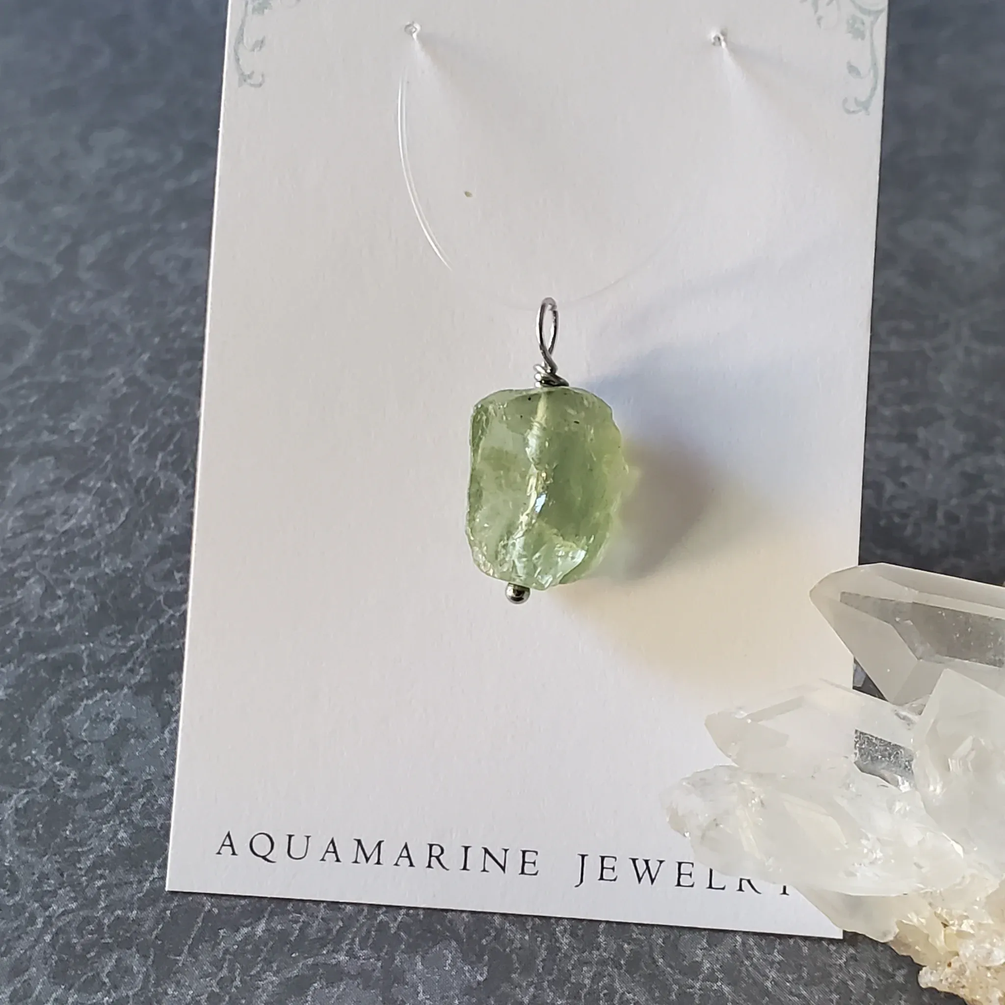 23mm x 12mm x 7mm Aquamarine Pendant (photo 10 of 10)