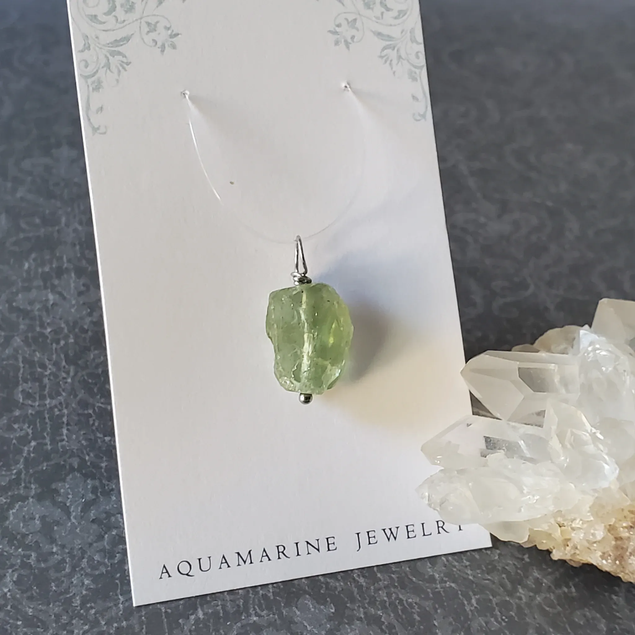 23mm x 12mm x 7mm Aquamarine Pendant (photo 8 of 10)