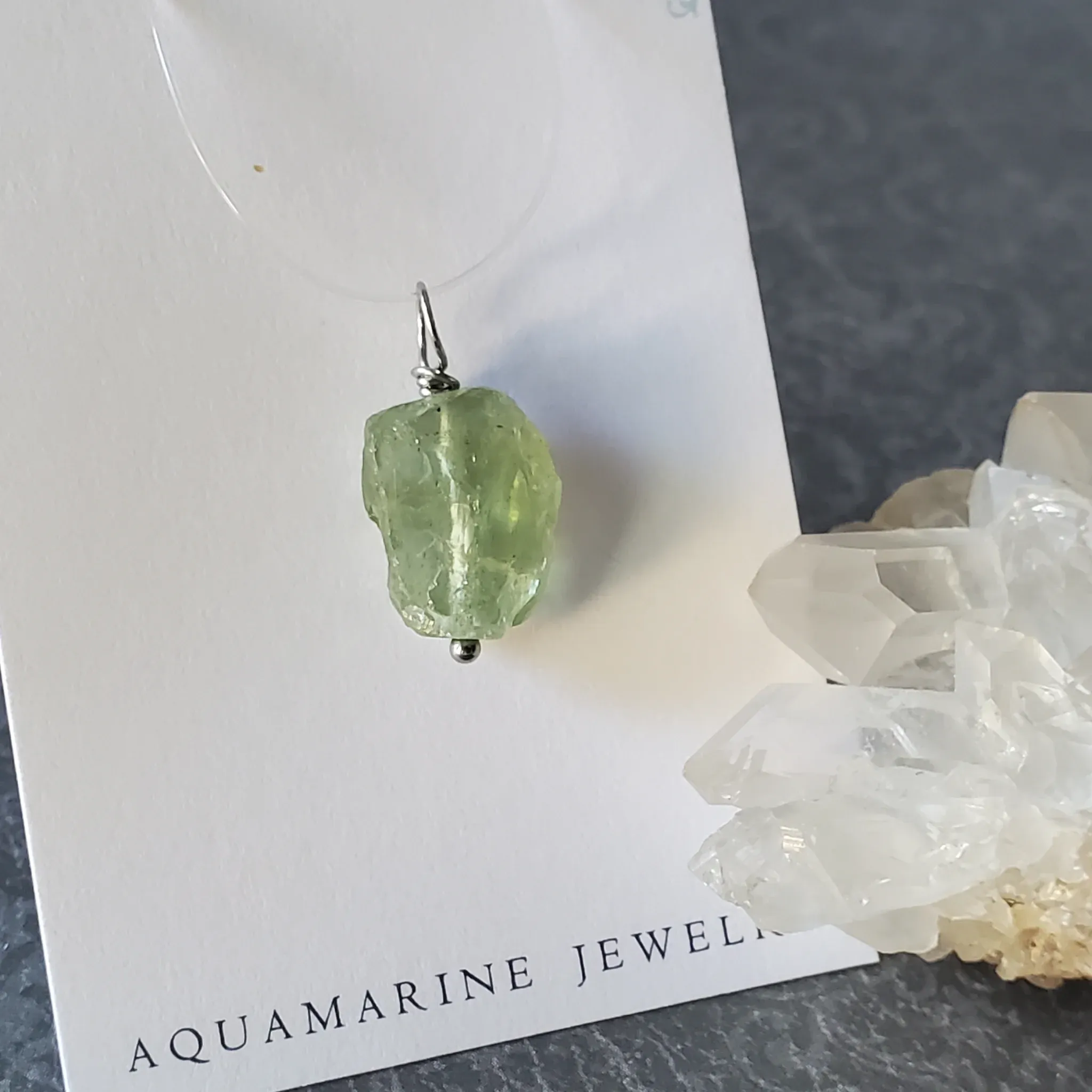 23mm x 12mm x 7mm Aquamarine Pendant (photo 5 of 10)