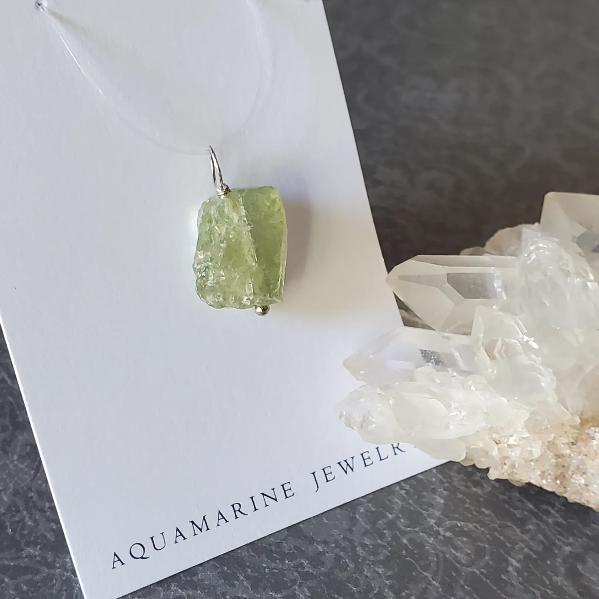 21mm x 14mm x 8.5mm Aquamarine Pendant (photo 8 of 10)