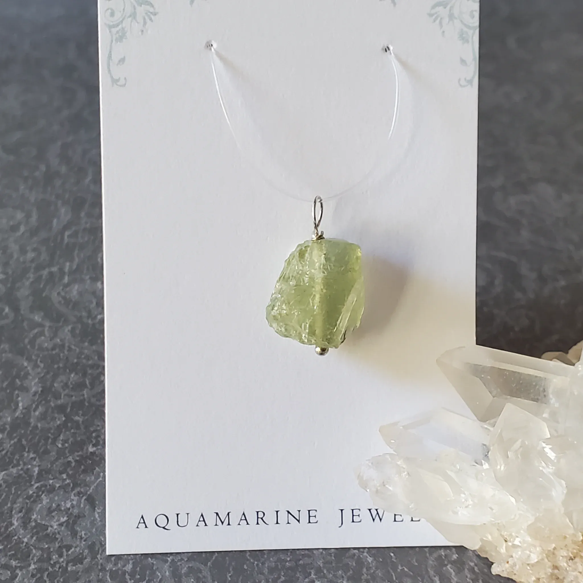 21mm x 14mm x 8.5mm Aquamarine Pendant (photo 2 of 10)