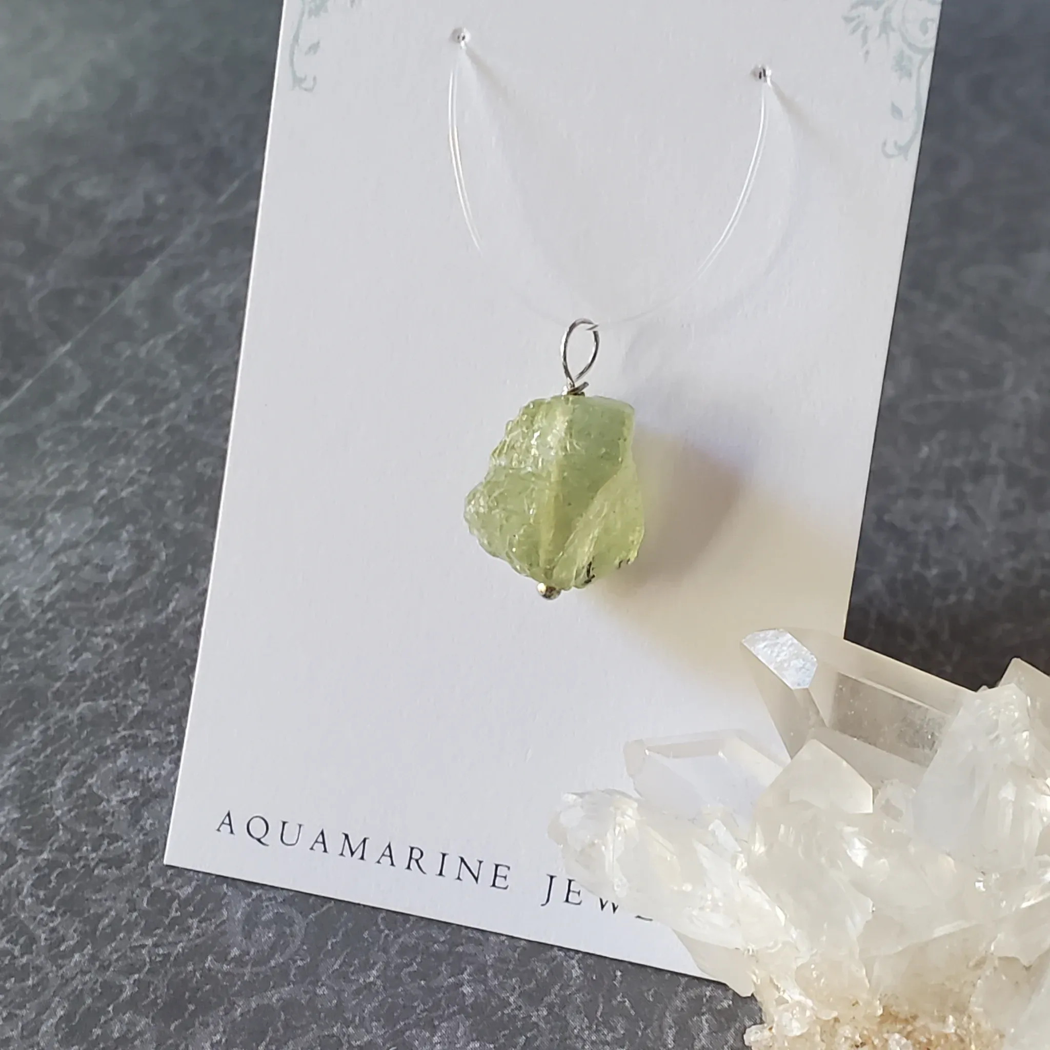 21mm x 14mm x 8.5mm Aquamarine Pendant (photo 3 of 10)