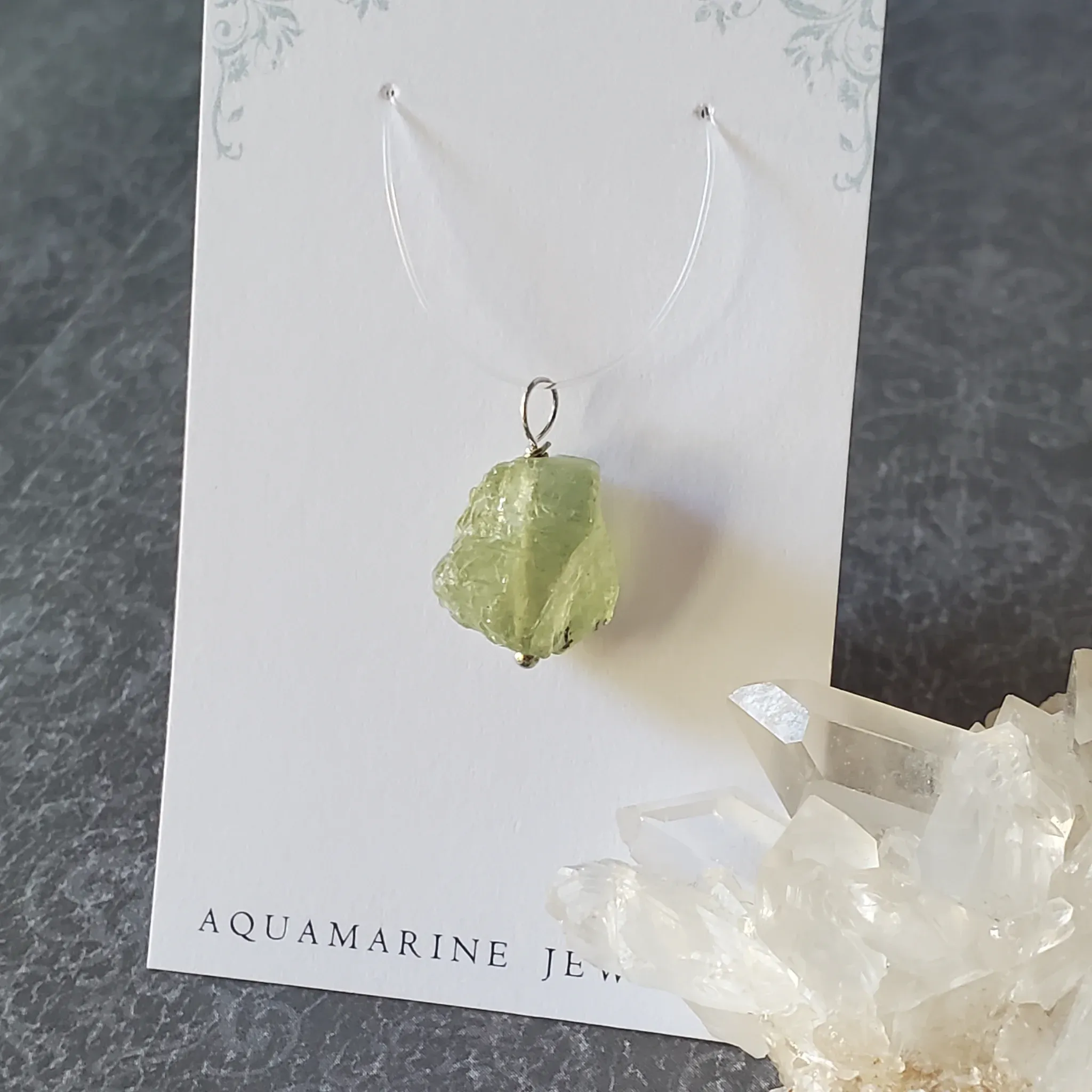 21mm x 14mm x 8.5mm Aquamarine Pendant (photo 6 of 10)