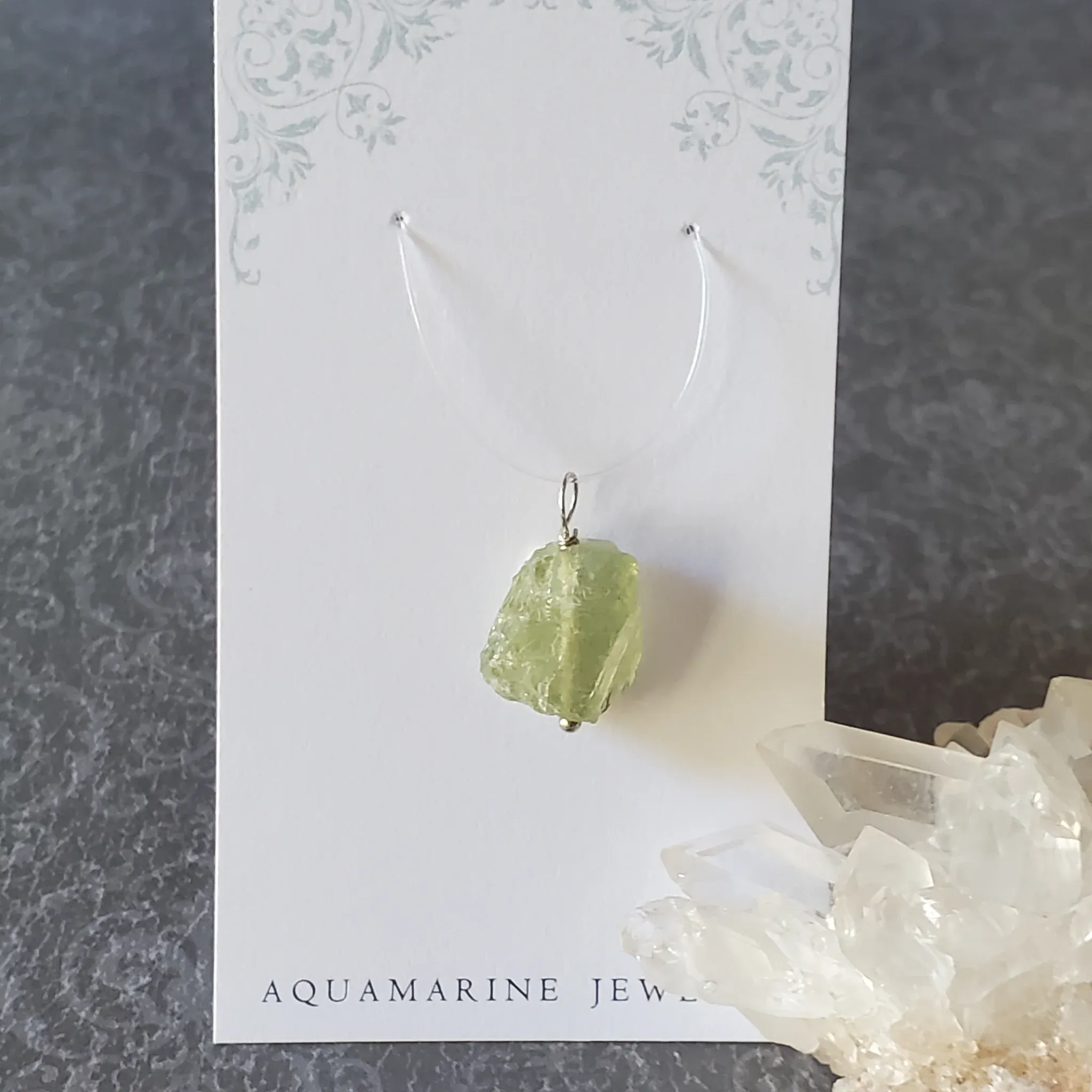 21mm x 14mm x 8.5mm Aquamarine Pendant (photo 4 of 10)