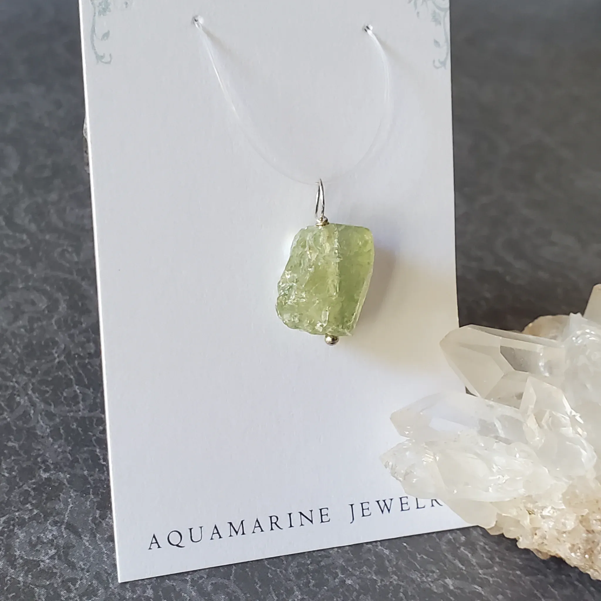 21mm x 14mm x 8.5mm Aquamarine Pendant (photo 7 of 10)