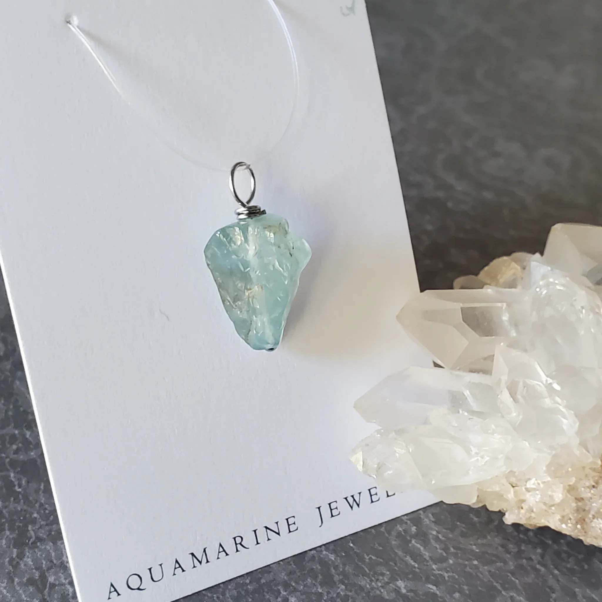 23mm x 11mm x 8mm Aquamarine Pendant (photo 11 of 11)
