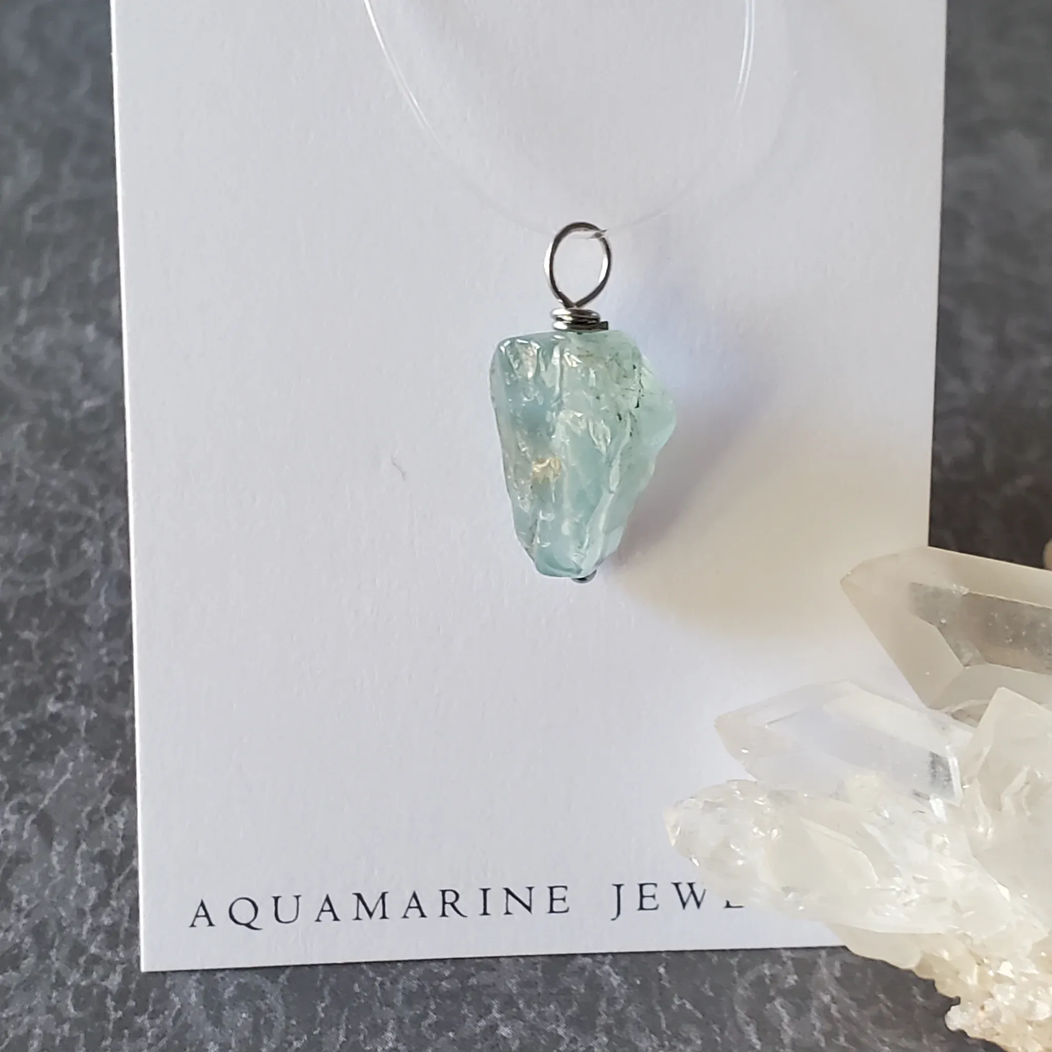 23mm x 11mm x 8mm Aquamarine Pendant (photo 3 of 11)