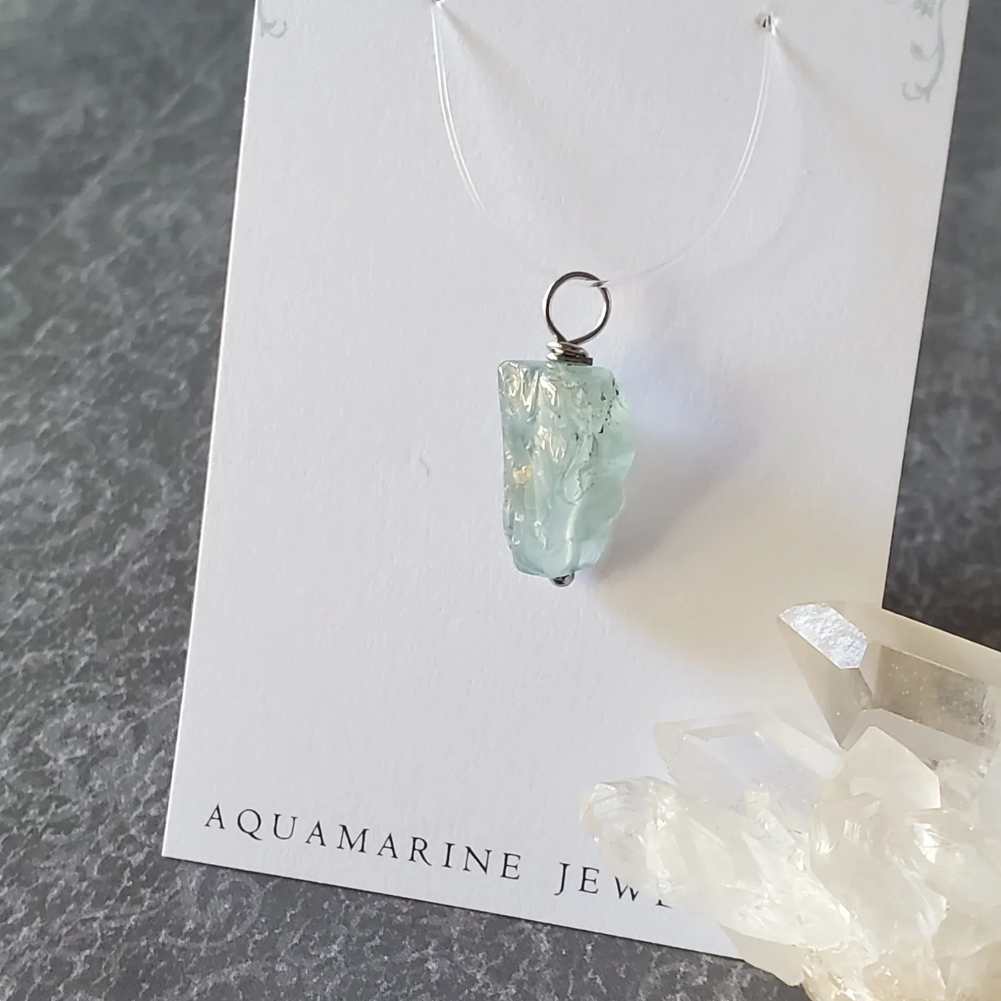 23mm x 11mm x 8mm Aquamarine Pendant (photo 4 of 11)