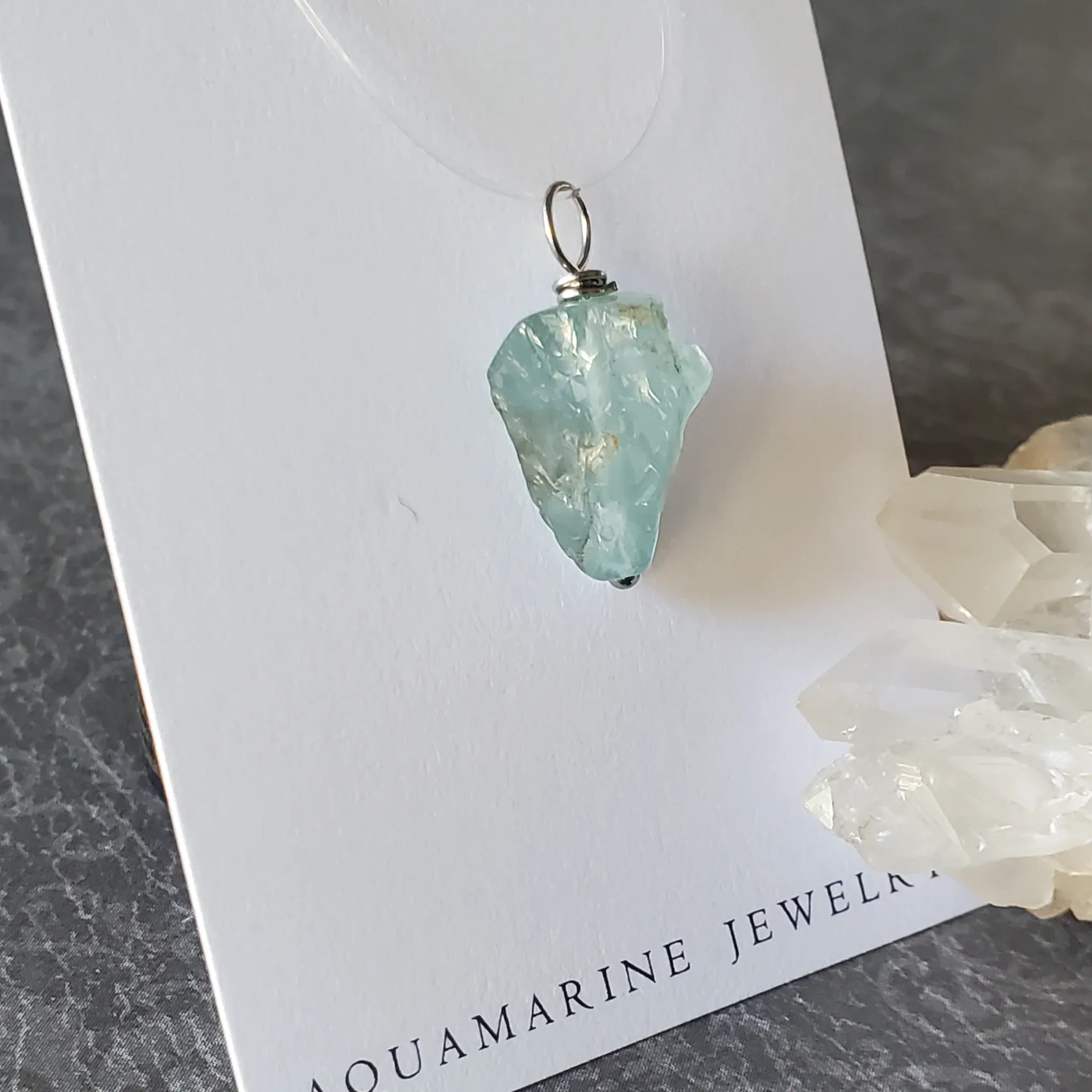 23mm x 11mm x 8mm Aquamarine Pendant (photo 5 of 11)