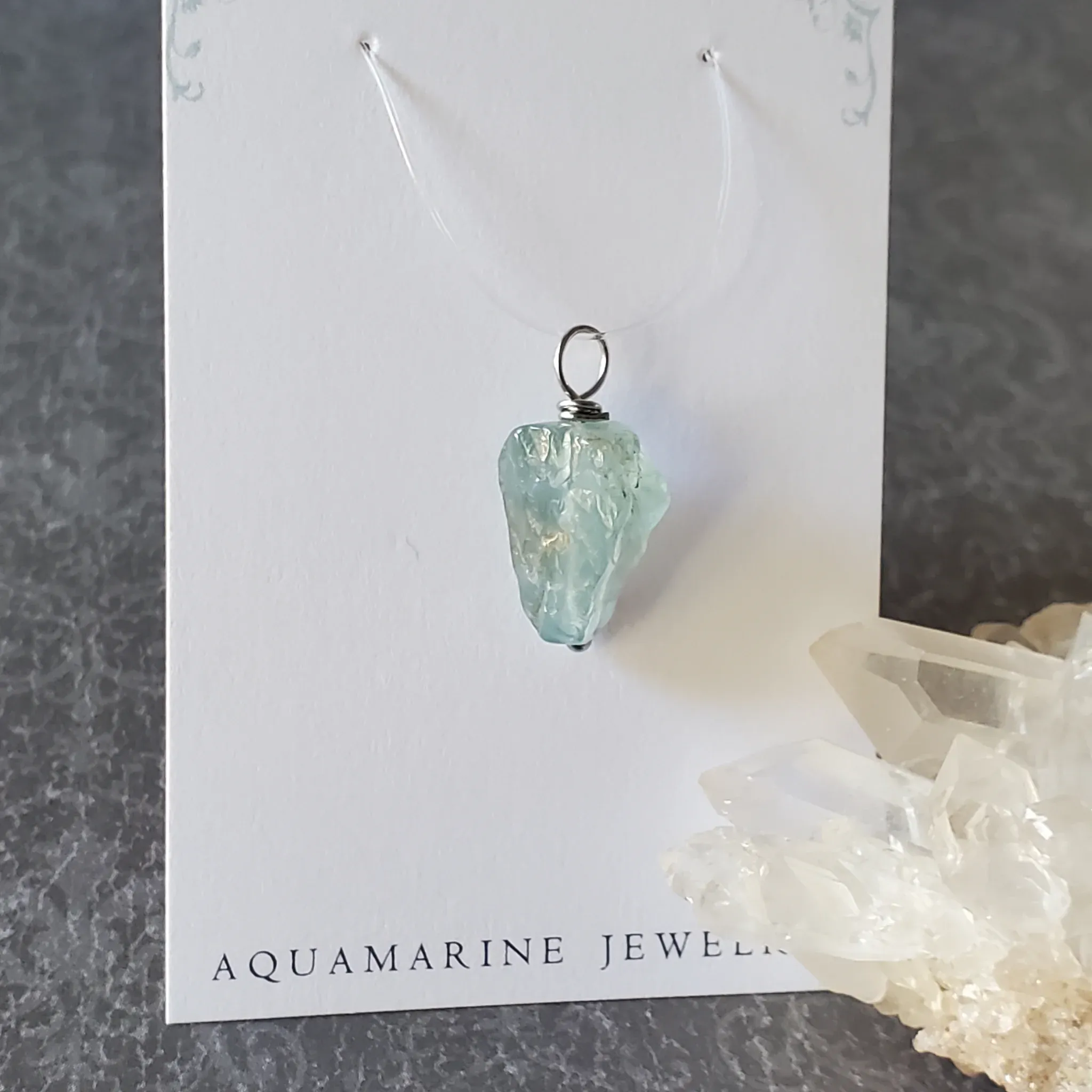 23mm x 11mm x 8mm Aquamarine Pendant (photo 8 of 11)