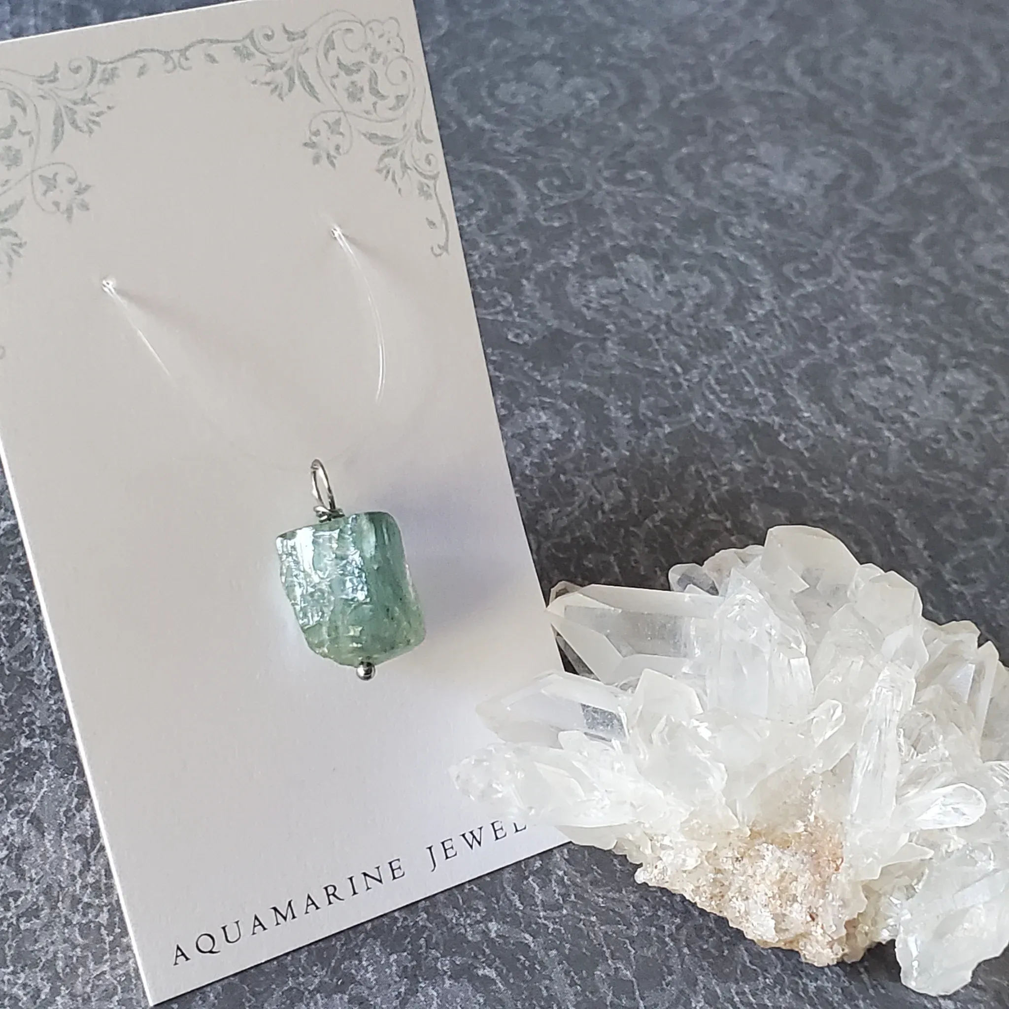 22mm x 13mm x 11mm Aquamarine Pendant (photo 10 of 10)