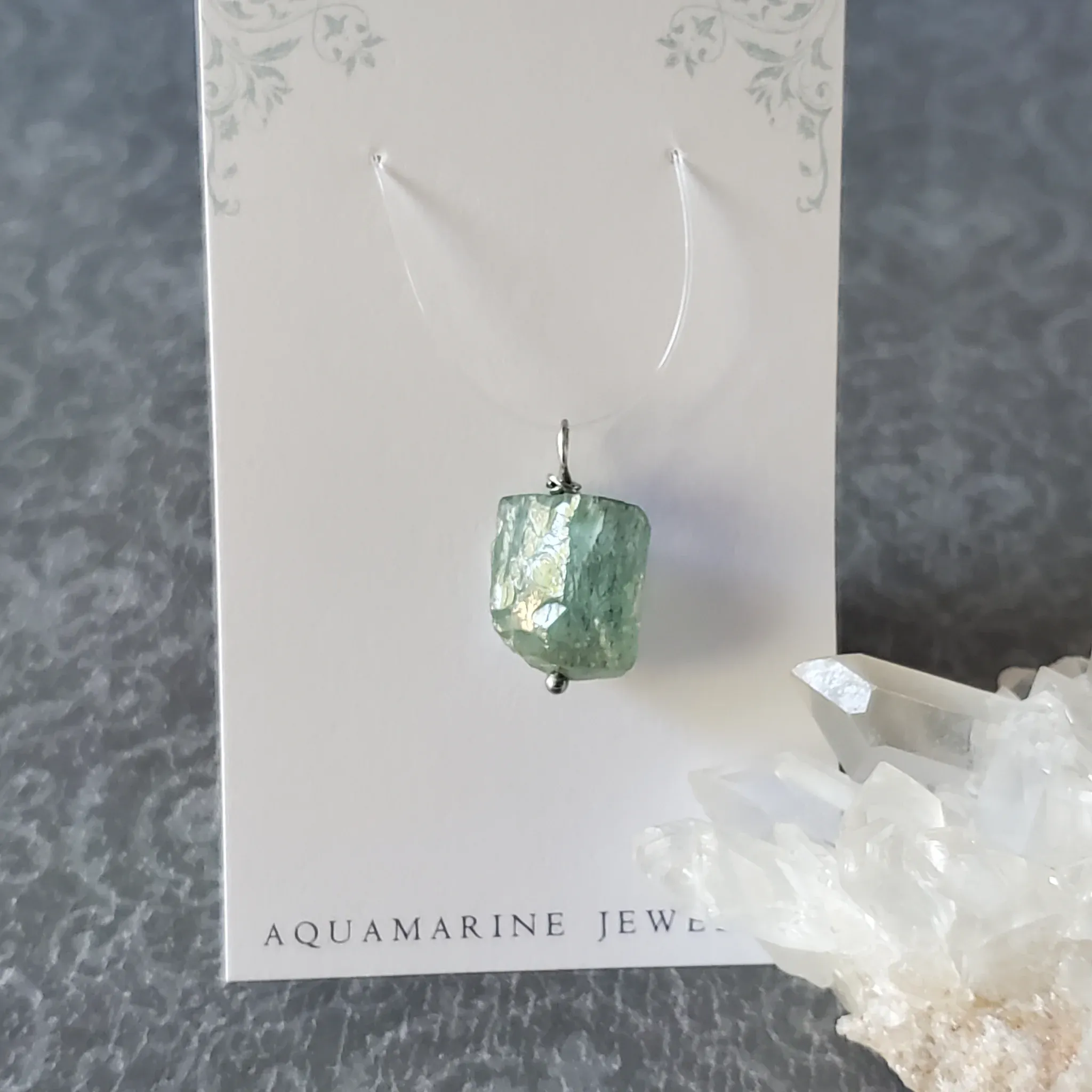 22mm x 13mm x 11mm Aquamarine Pendant (photo 9 of 10)
