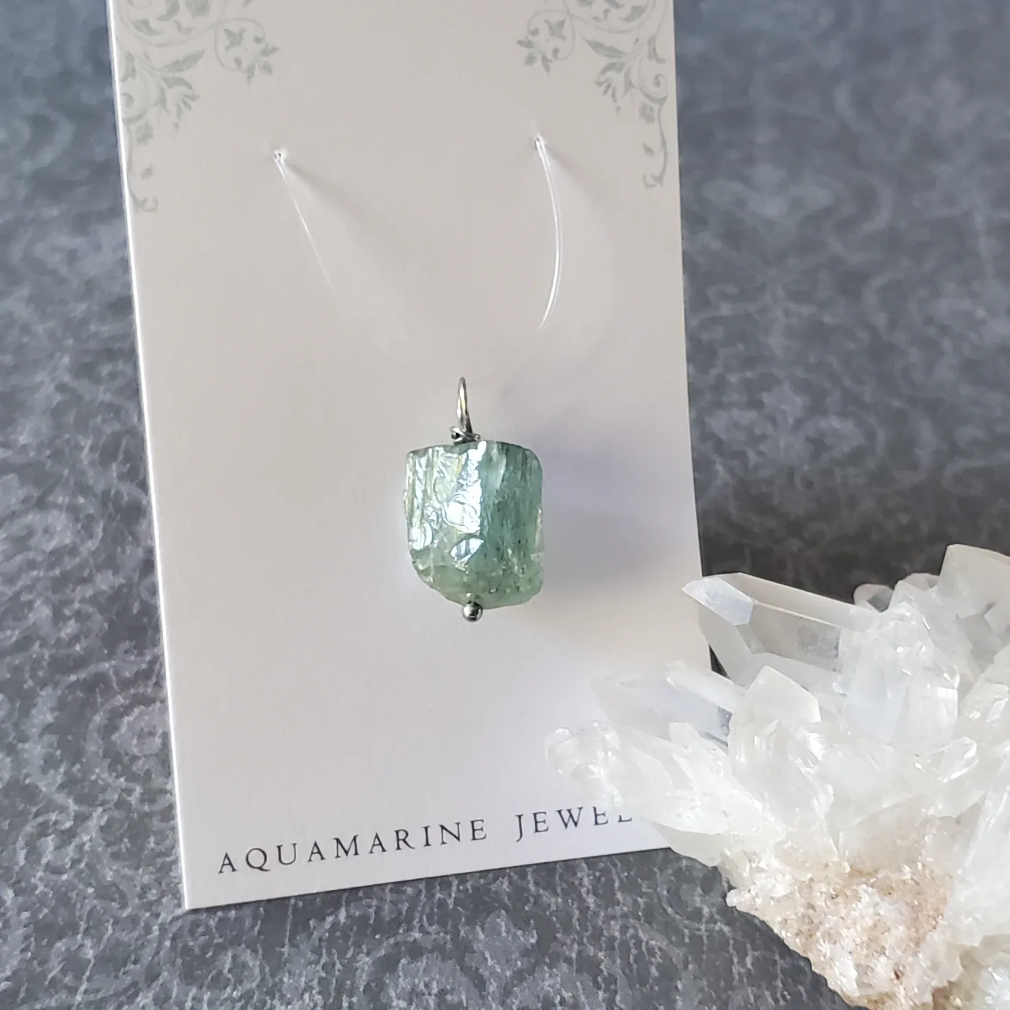 22mm x 13mm x 11mm Aquamarine Pendant (photo 8 of 10)