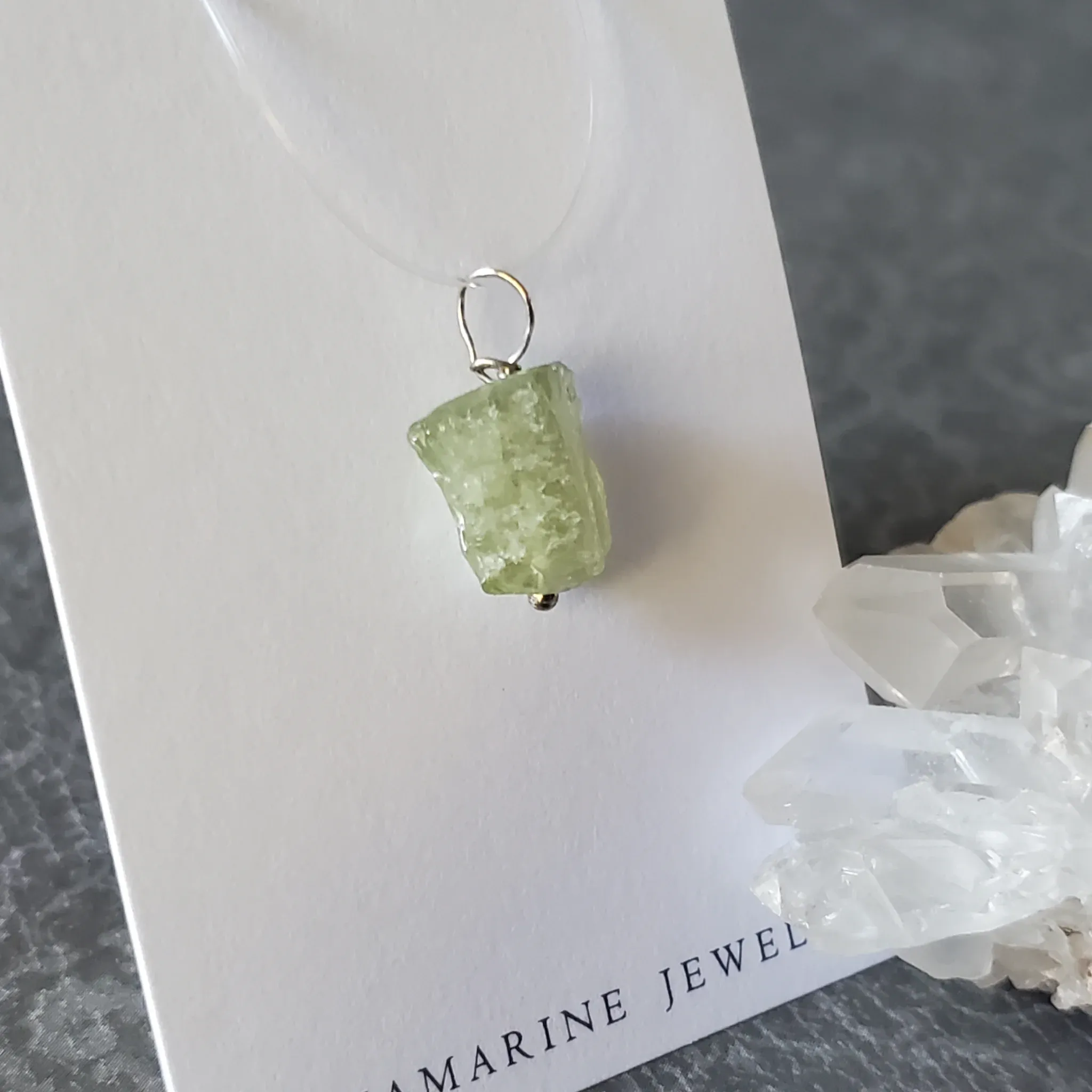 20mm x 13mm x 8mm Aquamarine Pendant (photo 3 of 10)