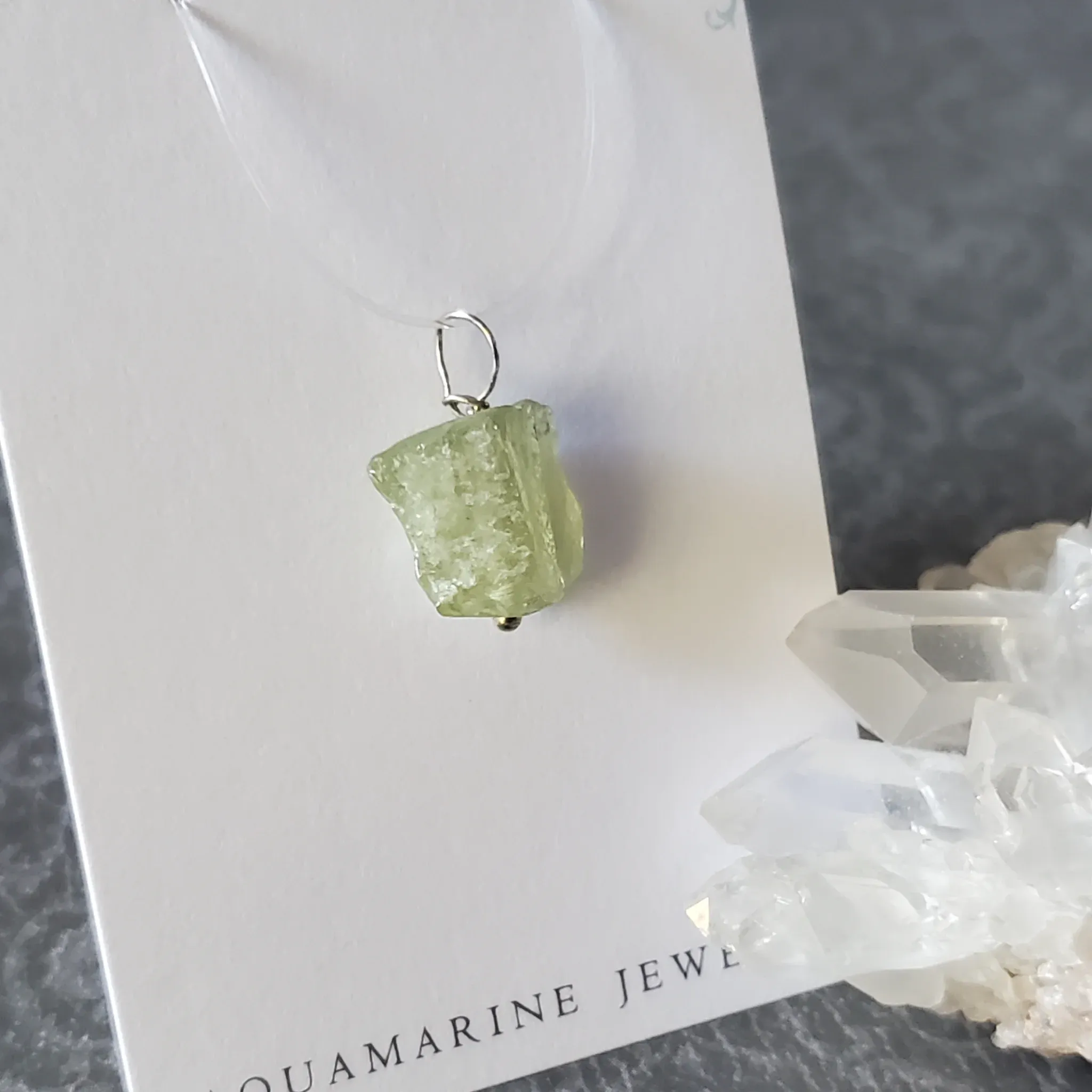 20mm x 13mm x 8mm Aquamarine Pendant (photo 4 of 10)