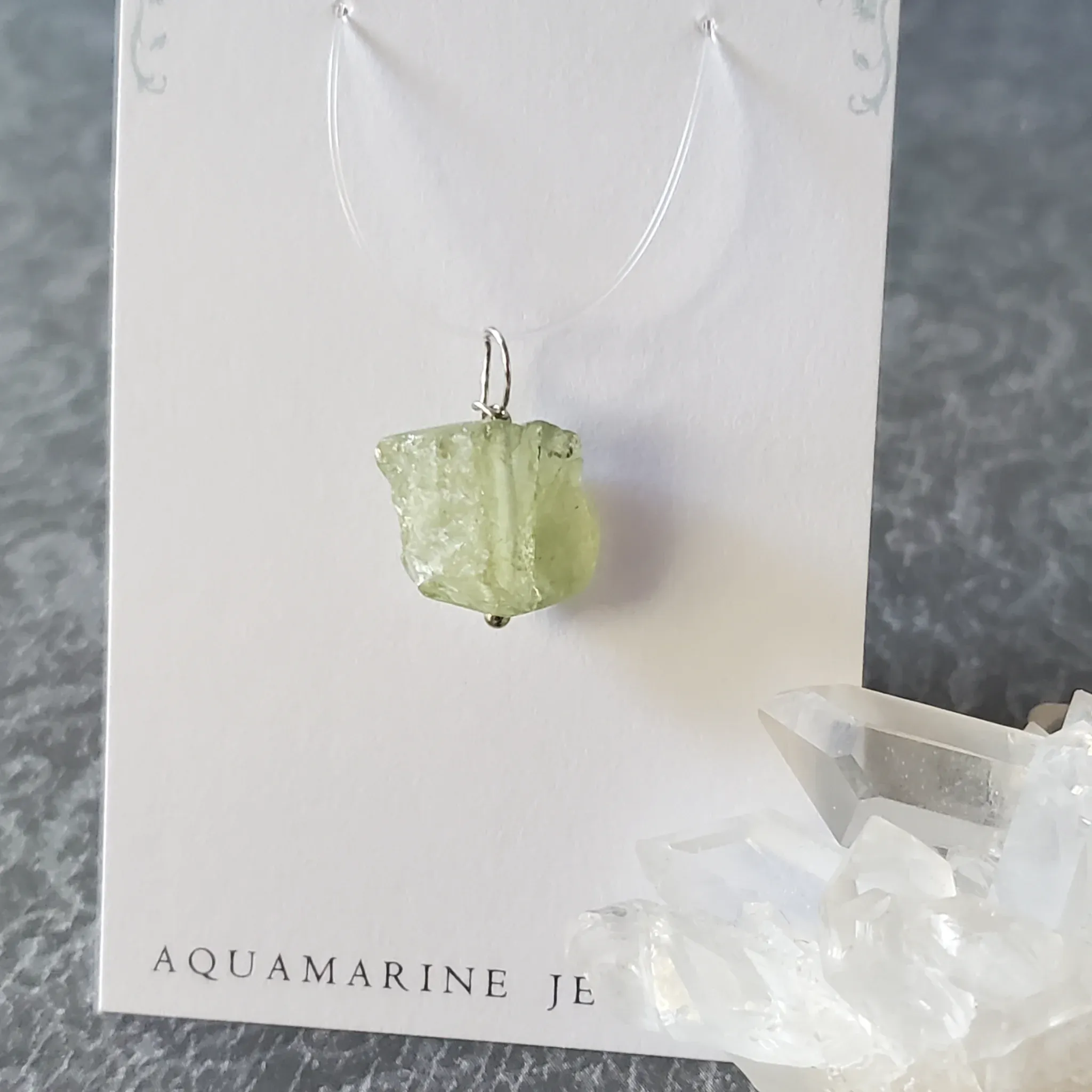 20mm x 13mm x 8mm Aquamarine Pendant (photo 6 of 10)