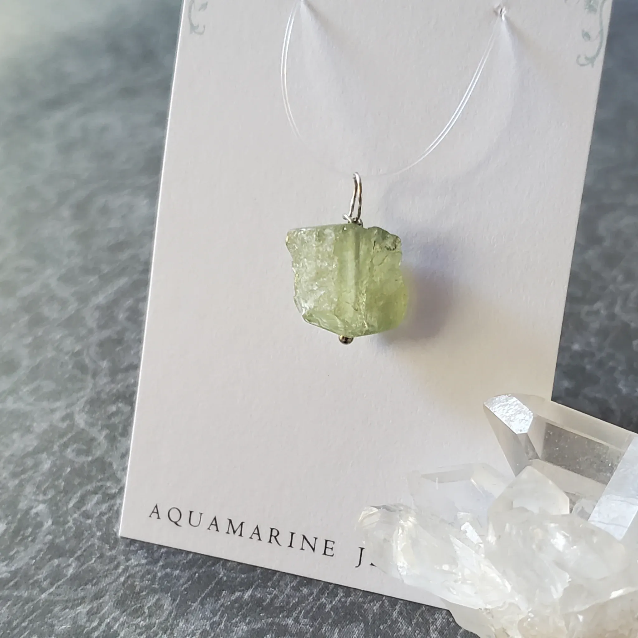 20mm x 13mm x 8mm Aquamarine Pendant (photo 7 of 10)