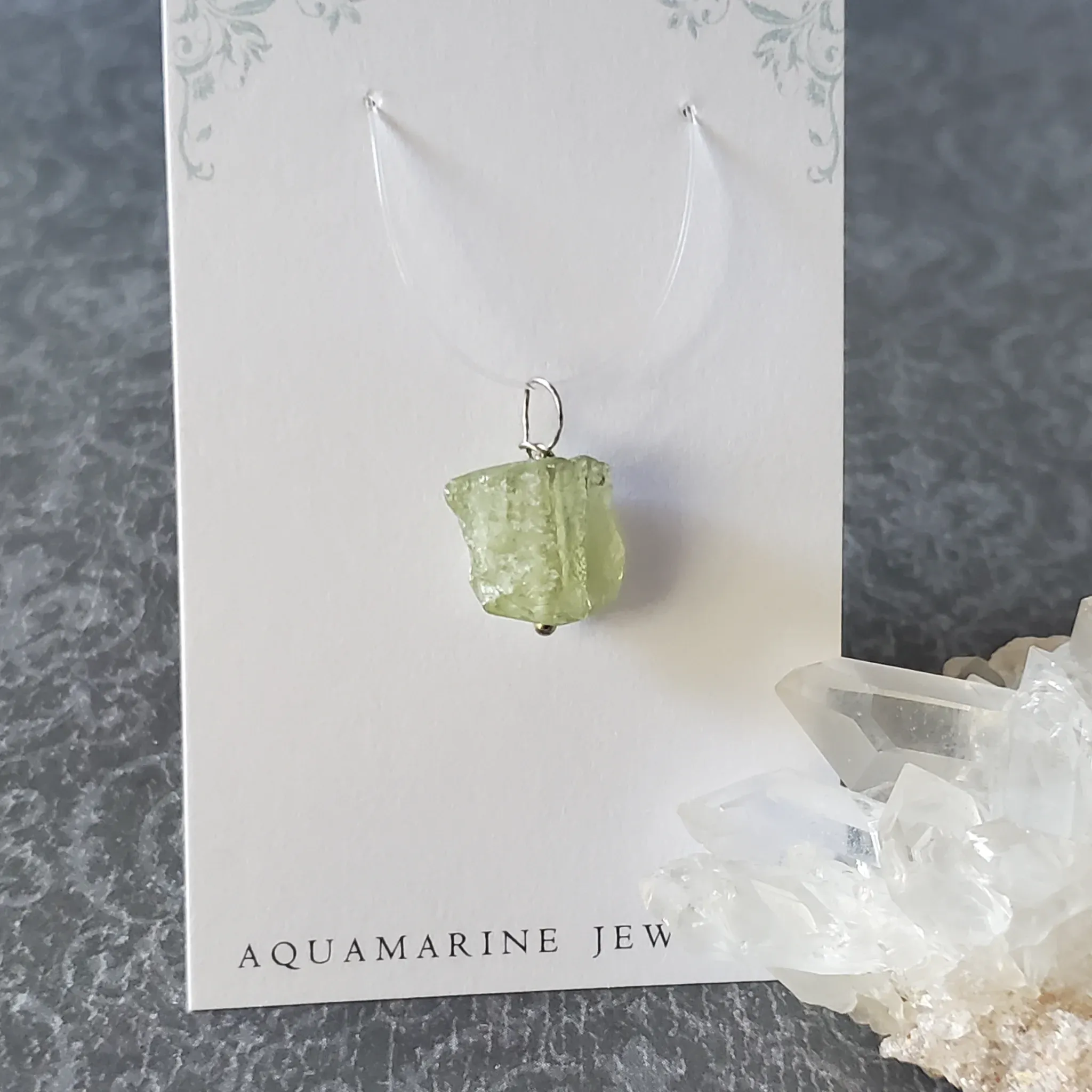 20mm x 13mm x 8mm Aquamarine Pendant (photo 8 of 10)