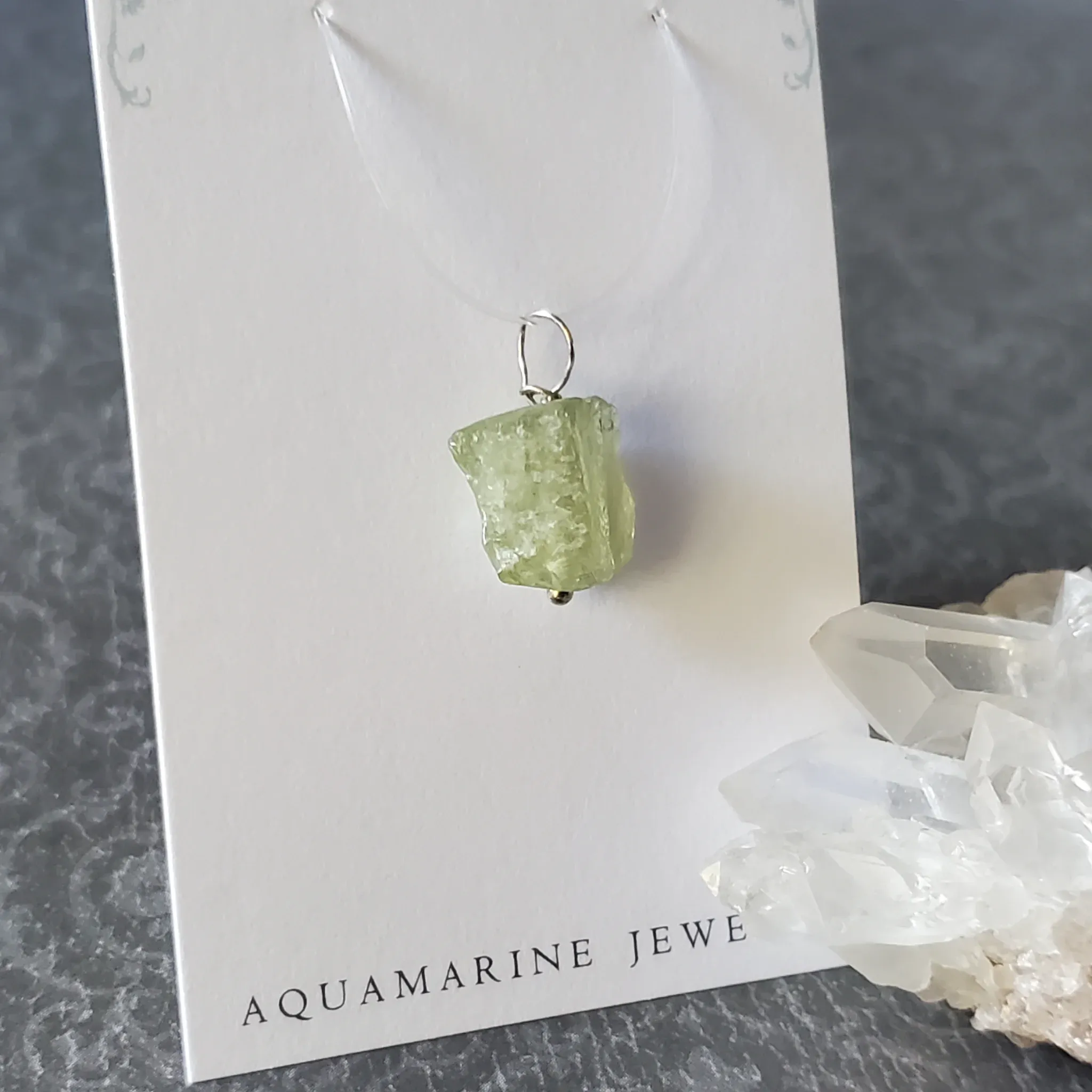 20mm x 13mm x 8mm Aquamarine Pendant (photo 9 of 10)