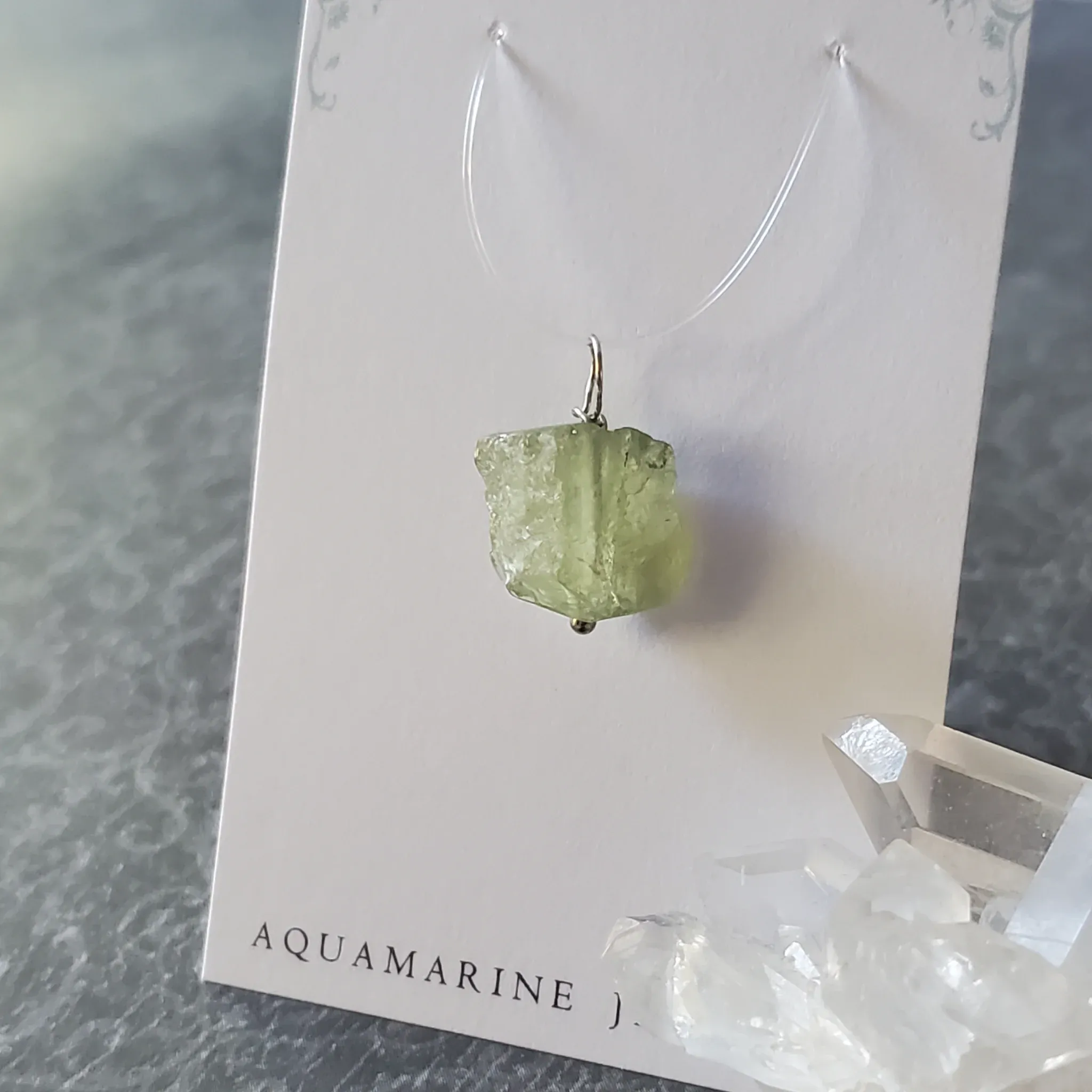 20mm x 13mm x 8mm Aquamarine Pendant (photo 10 of 10)